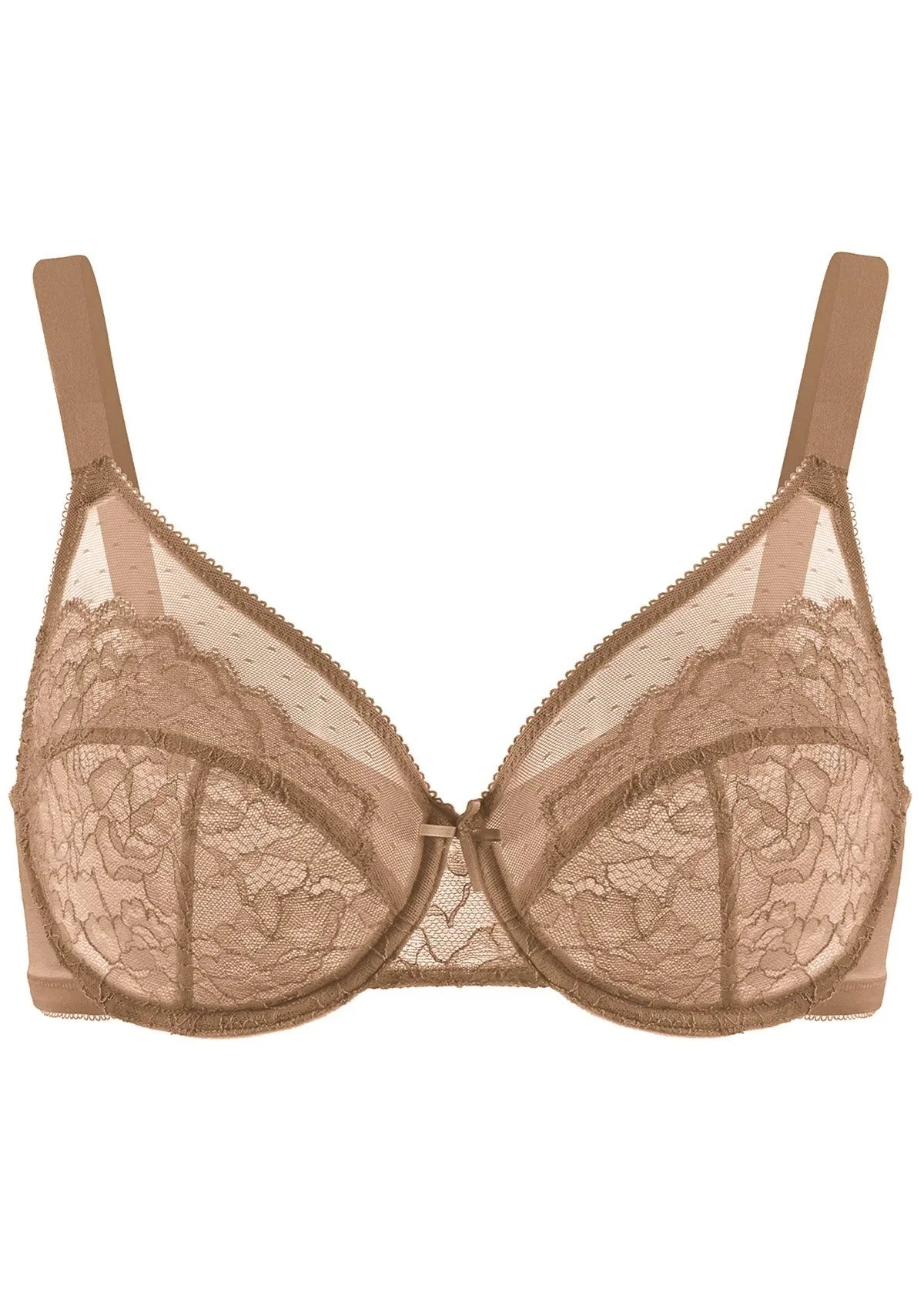 (Cardi B recommends)Enchante White Lace Underwire Bra - HSIA