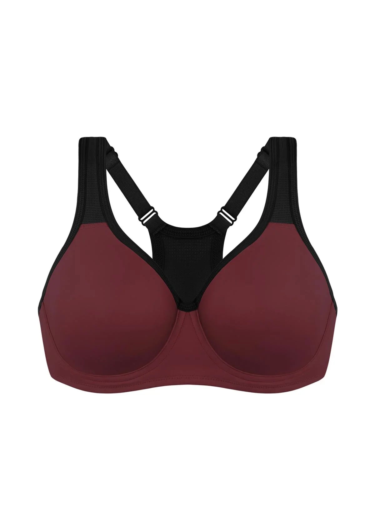 ComfyArc Unlined Outside Underwire Racerback Sports Bra - HSIA