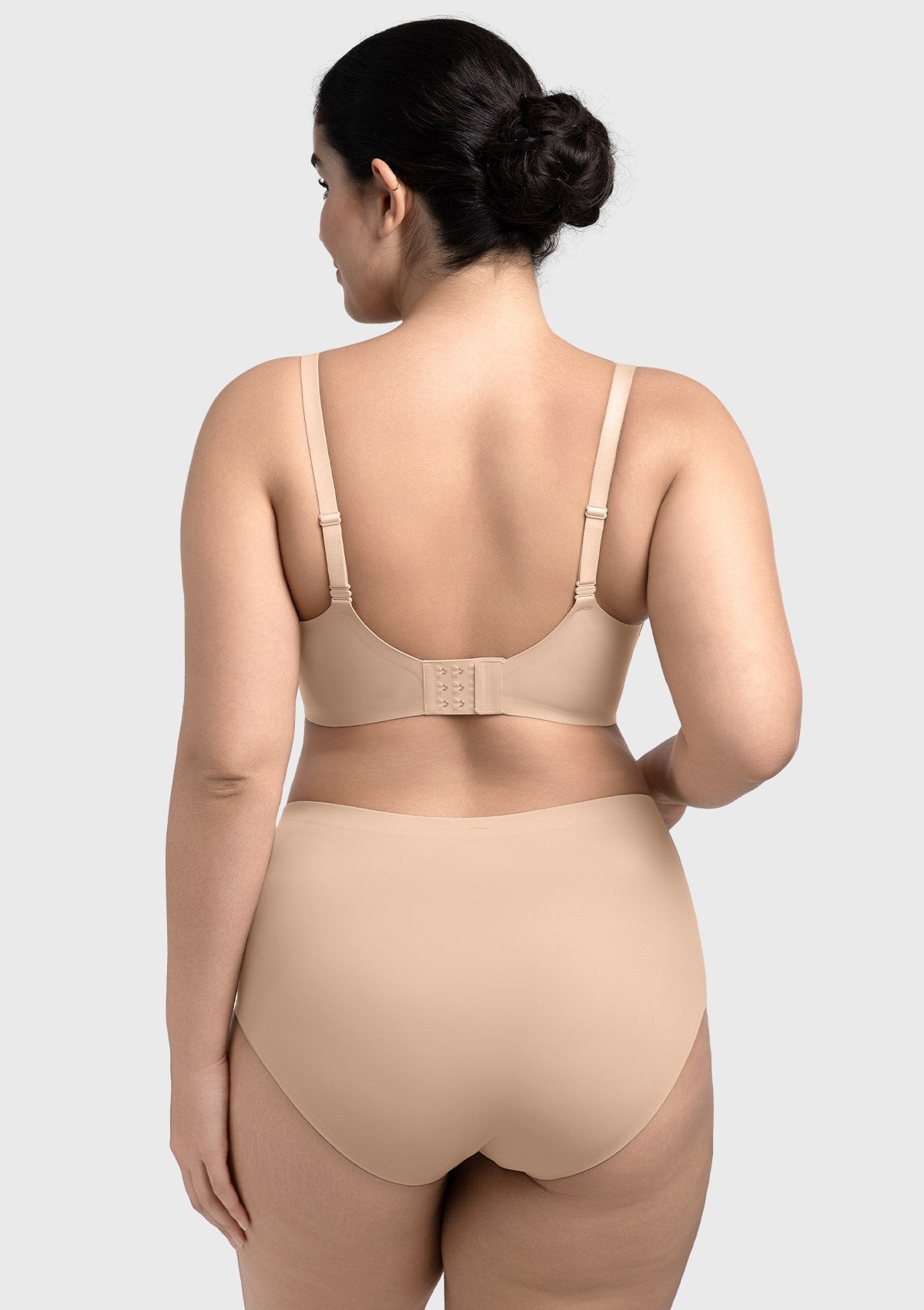 Comfortable Wireless Push Up Plunge Bra with Padded V Lift - HSIA