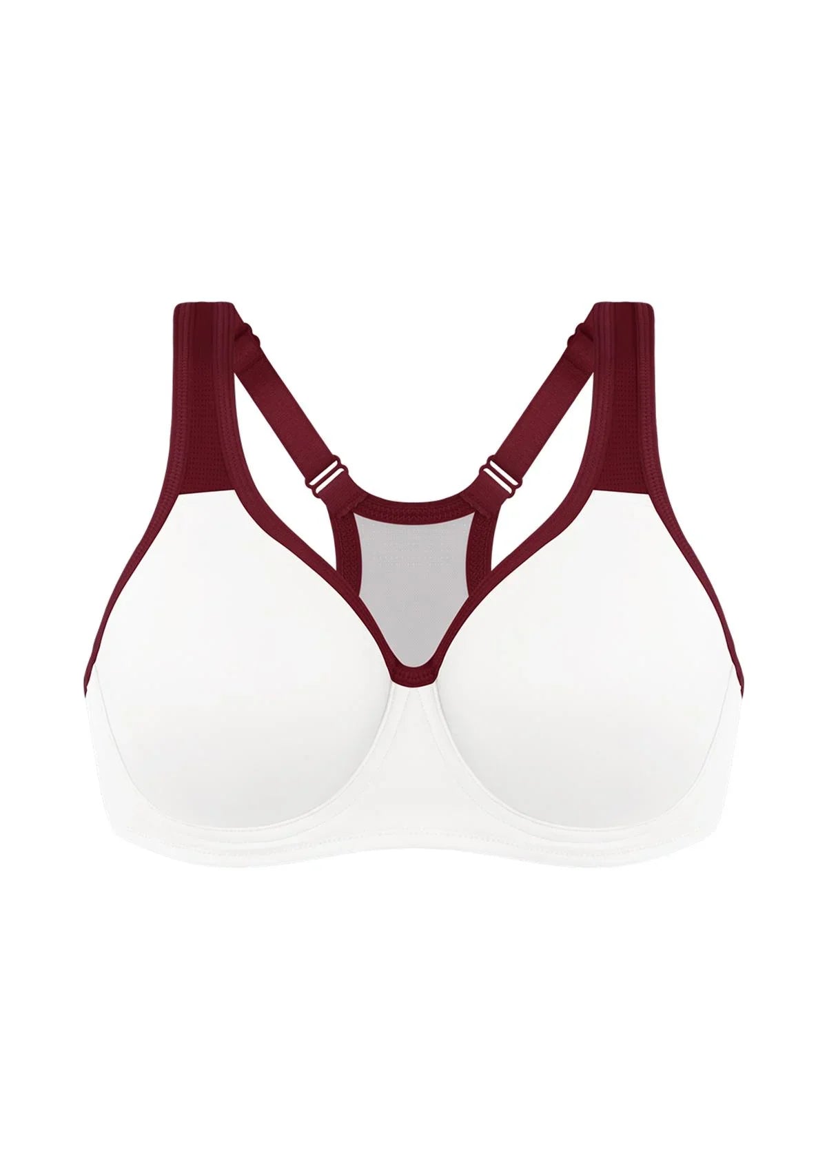 ComfyArc Unlined Outside Underwire Racerback Sports Bra - HSIA