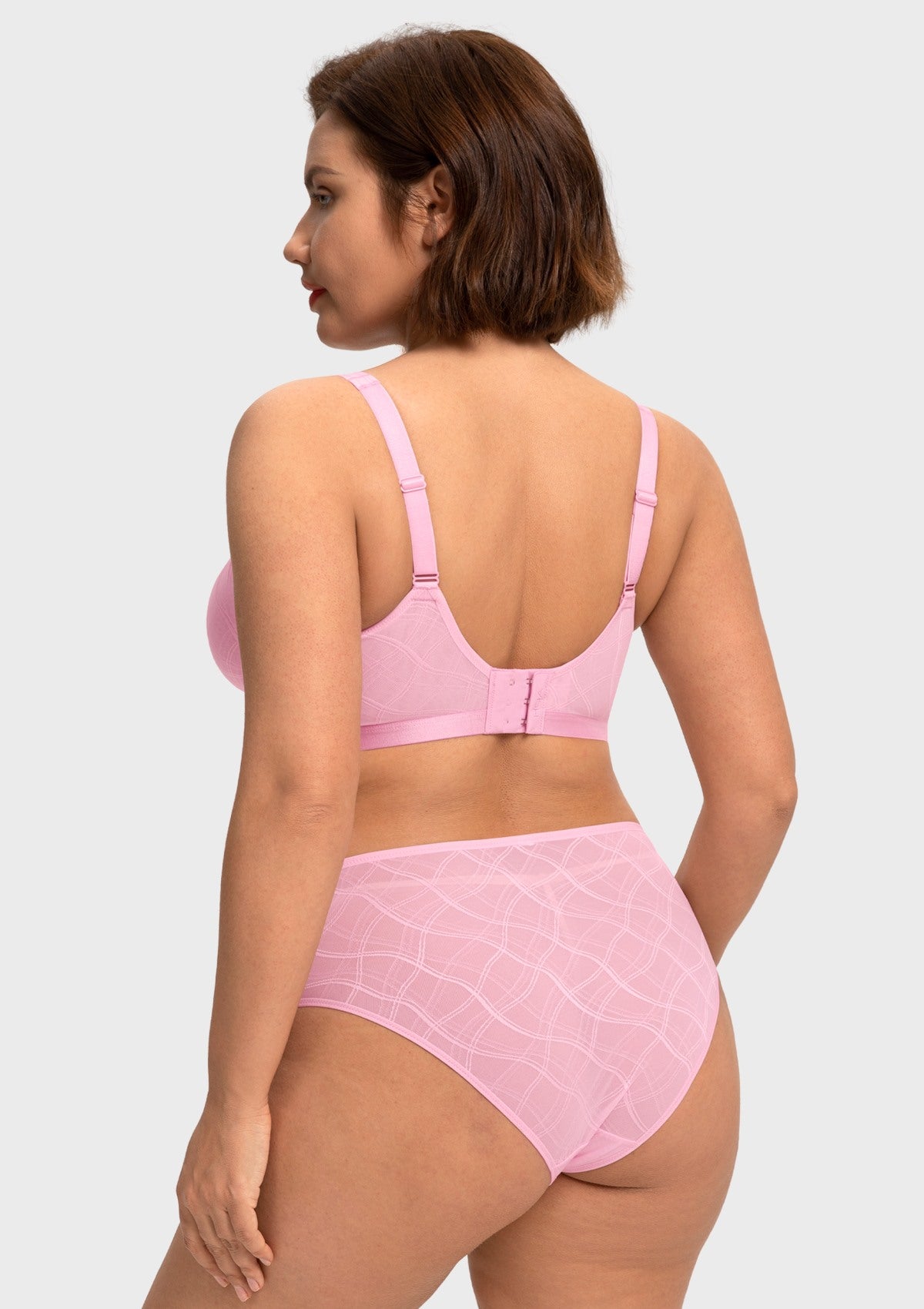 HSIA Skylark Breathable Lightweight Supportive Jacquard Mesh Wide Strap 3/4 Cup Comfort Bra - HSIA