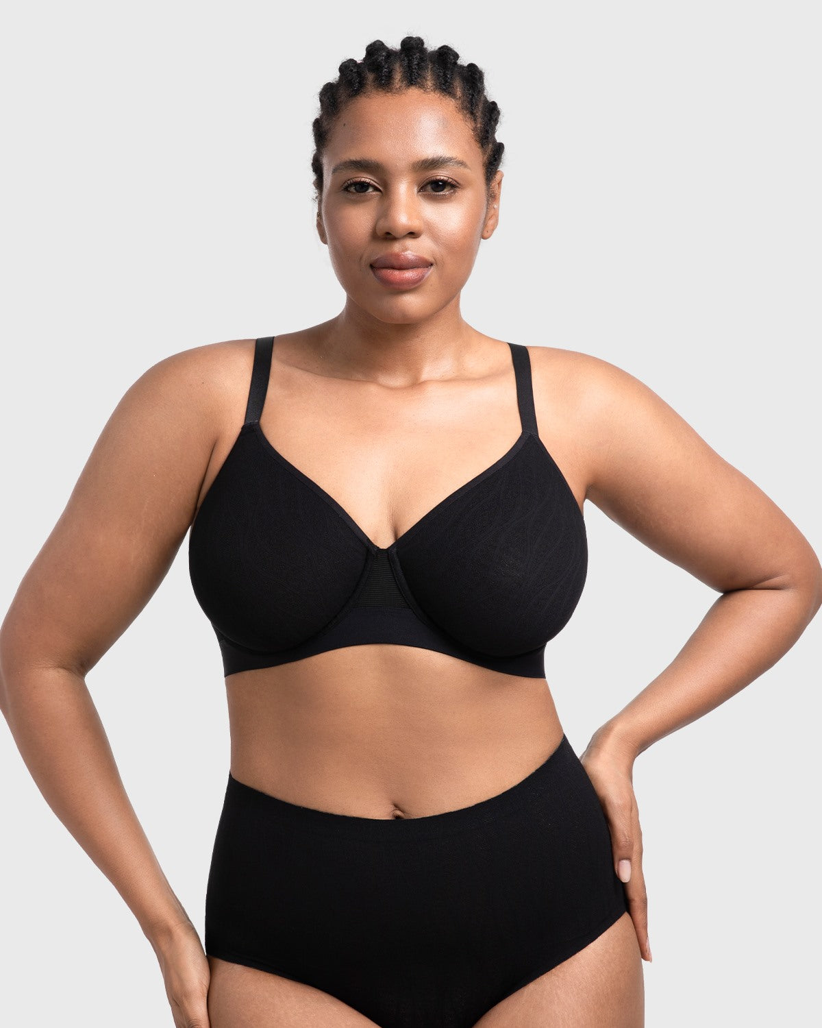 Lira Seamless Full Coverage Support Lace Unlined Minimizer Bra - HSIA