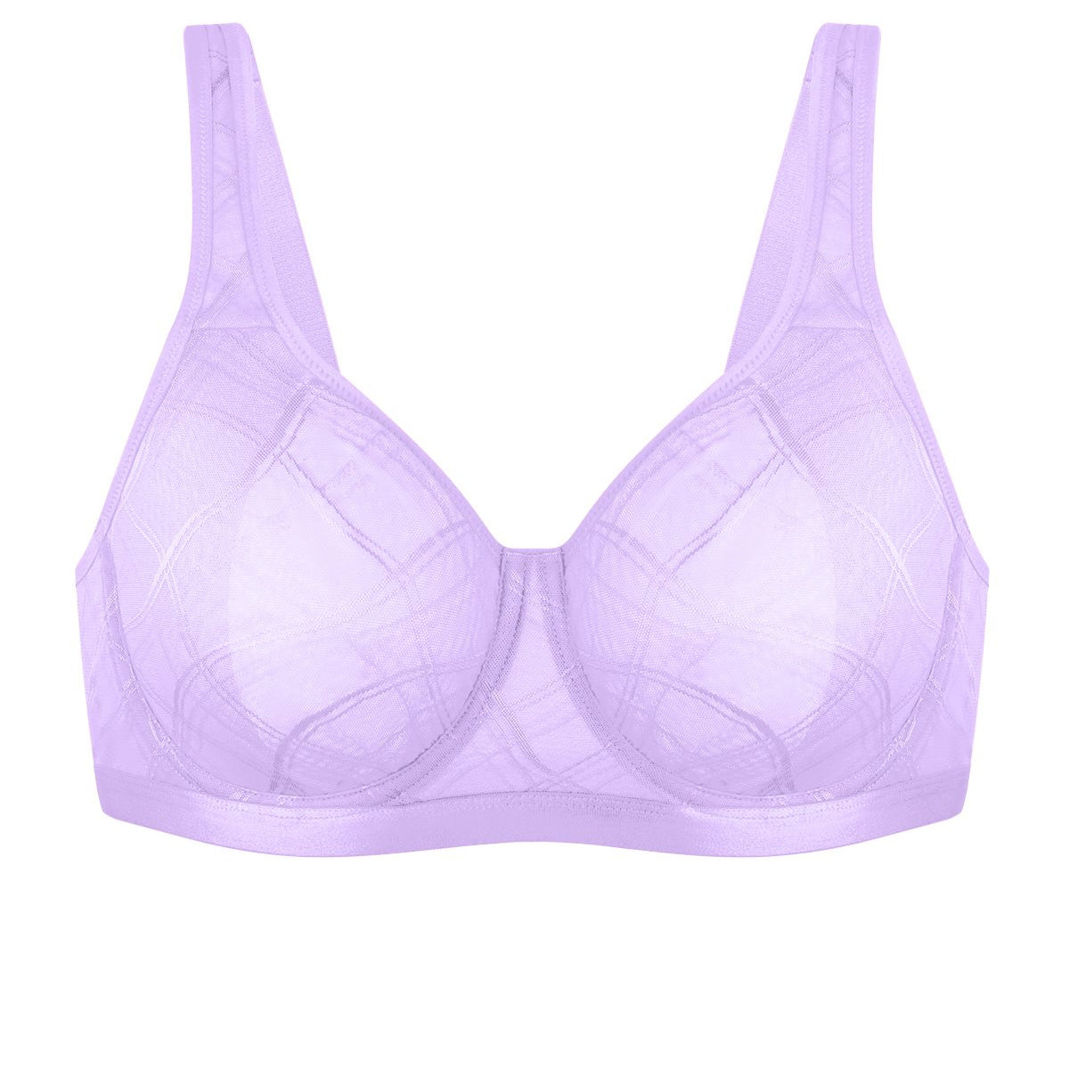 HSIA Skylark Breathable Lightweight Supportive Jacquard Mesh Wide Strap 3/4 Cup Comfort Bra