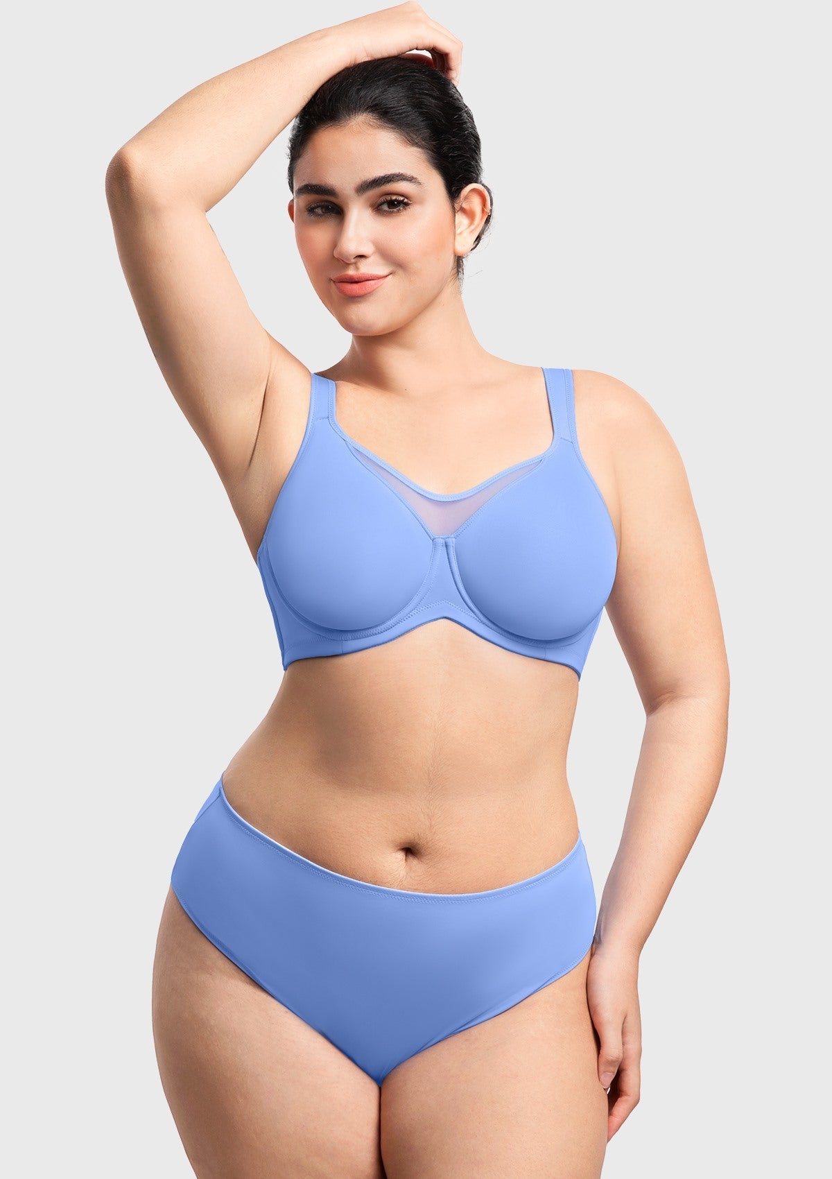 (Cardi B recommends)CoolComfort Smoothing Unlined Underwire Minimizer Bra - HSIA