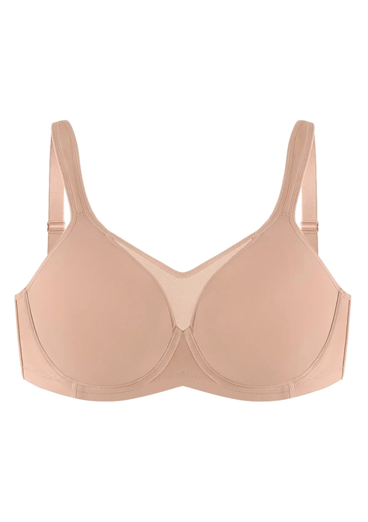 CoolComfort Smoothing Unlined Minimizer Underwire Bra - HSIA