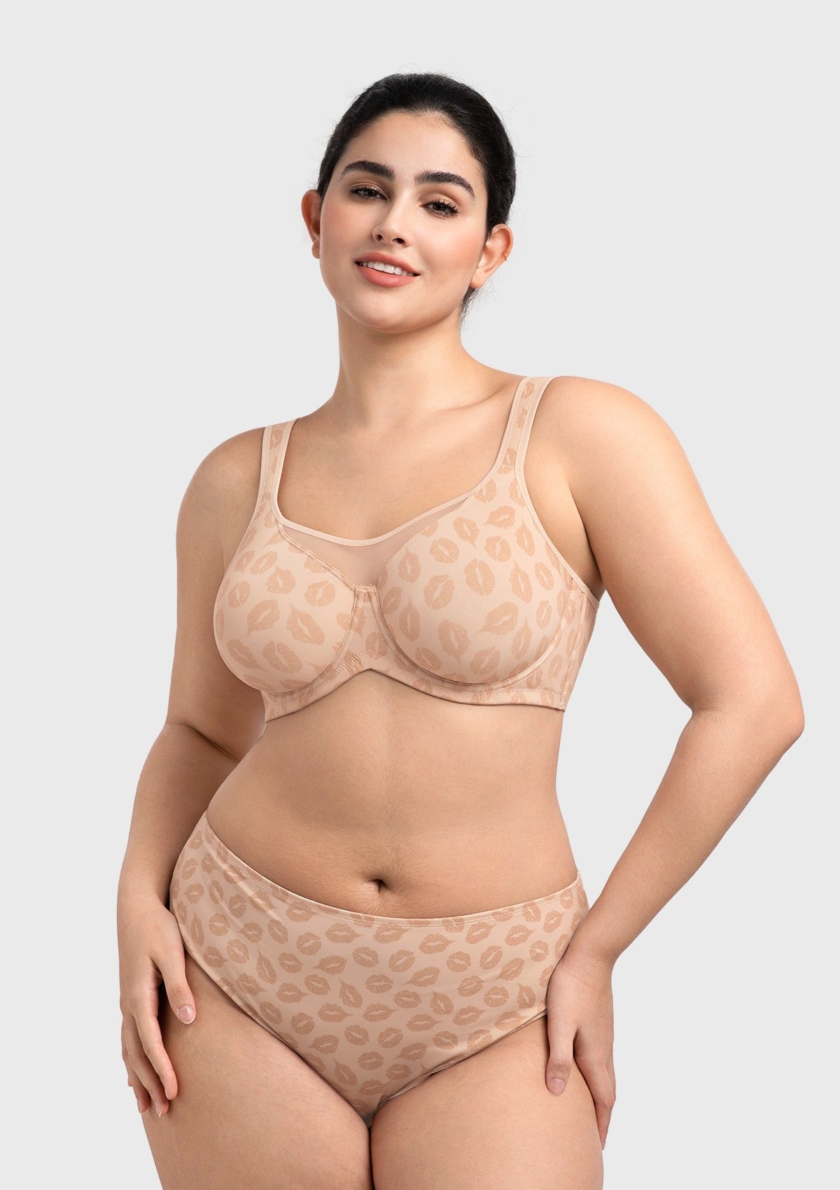 (Cardi B recommends)CoolComfort Smoothing Unlined Underwire Minimizer Bra - HSIA