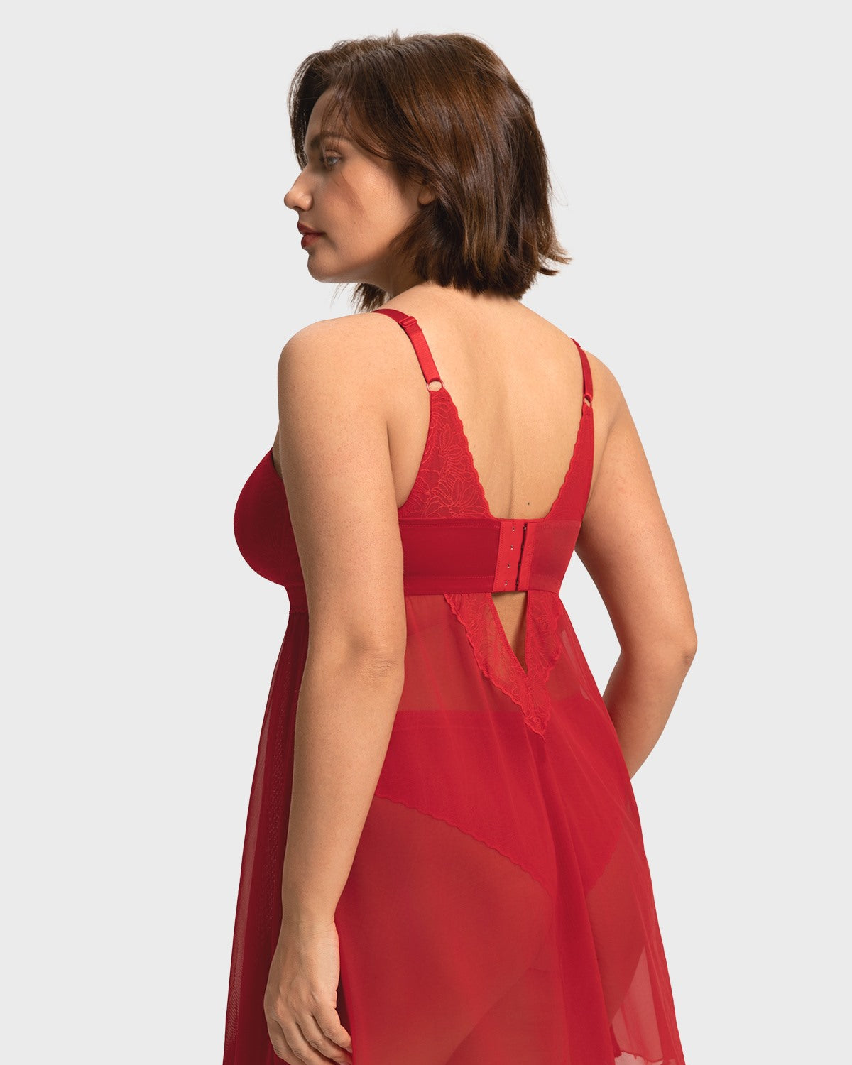 Romantic Lace Underwire Babydoll for Special Nights - HSIA