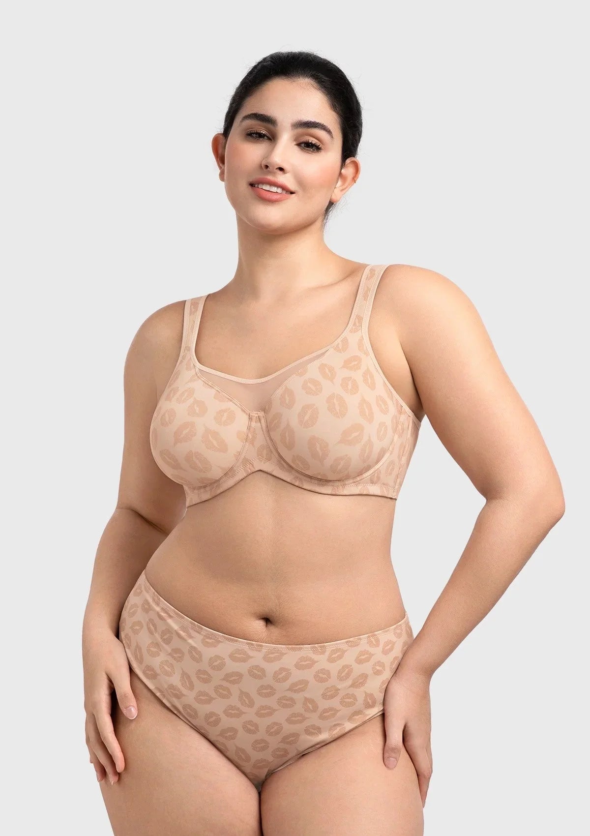 (Cardi B recommends)CoolComfort Smoothing Unlined Underwire Minimizer Bra - HSIA