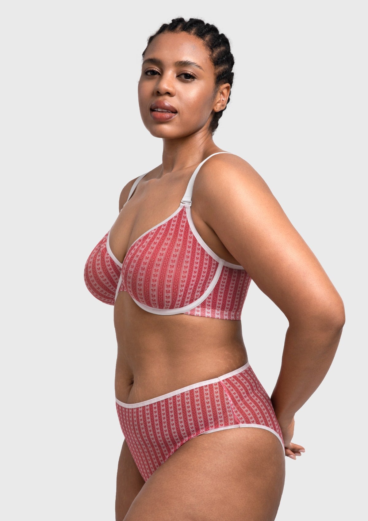 HSIA Christmas Holiday Edit Unlined Plus Size Non-padded Underwire Adjustable Straps Full Coverage Bra - HSIA