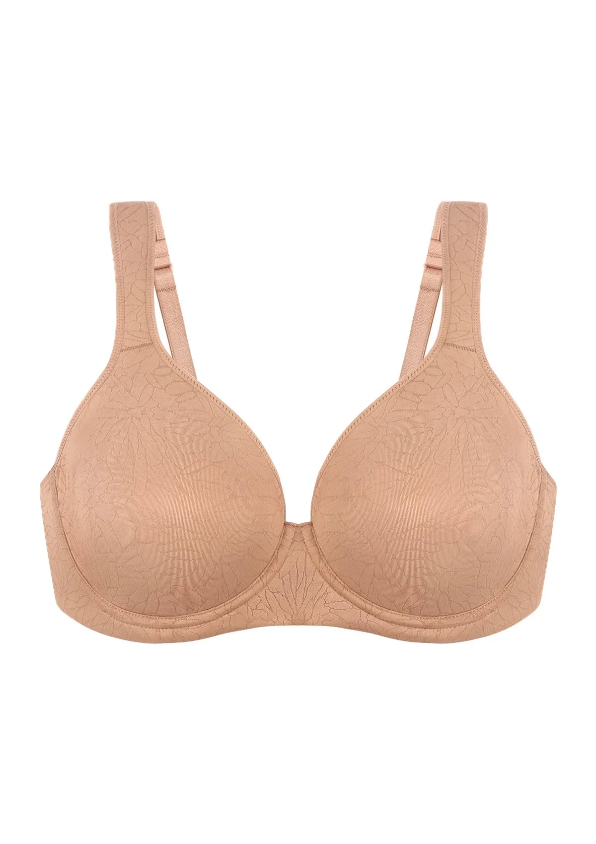 HSIA Joan Comfortzone Soft T-Shirt Full Coverage Unlined Unpadded Underwire Plus Size Minimizer Bra Everyday Bra - HSIA