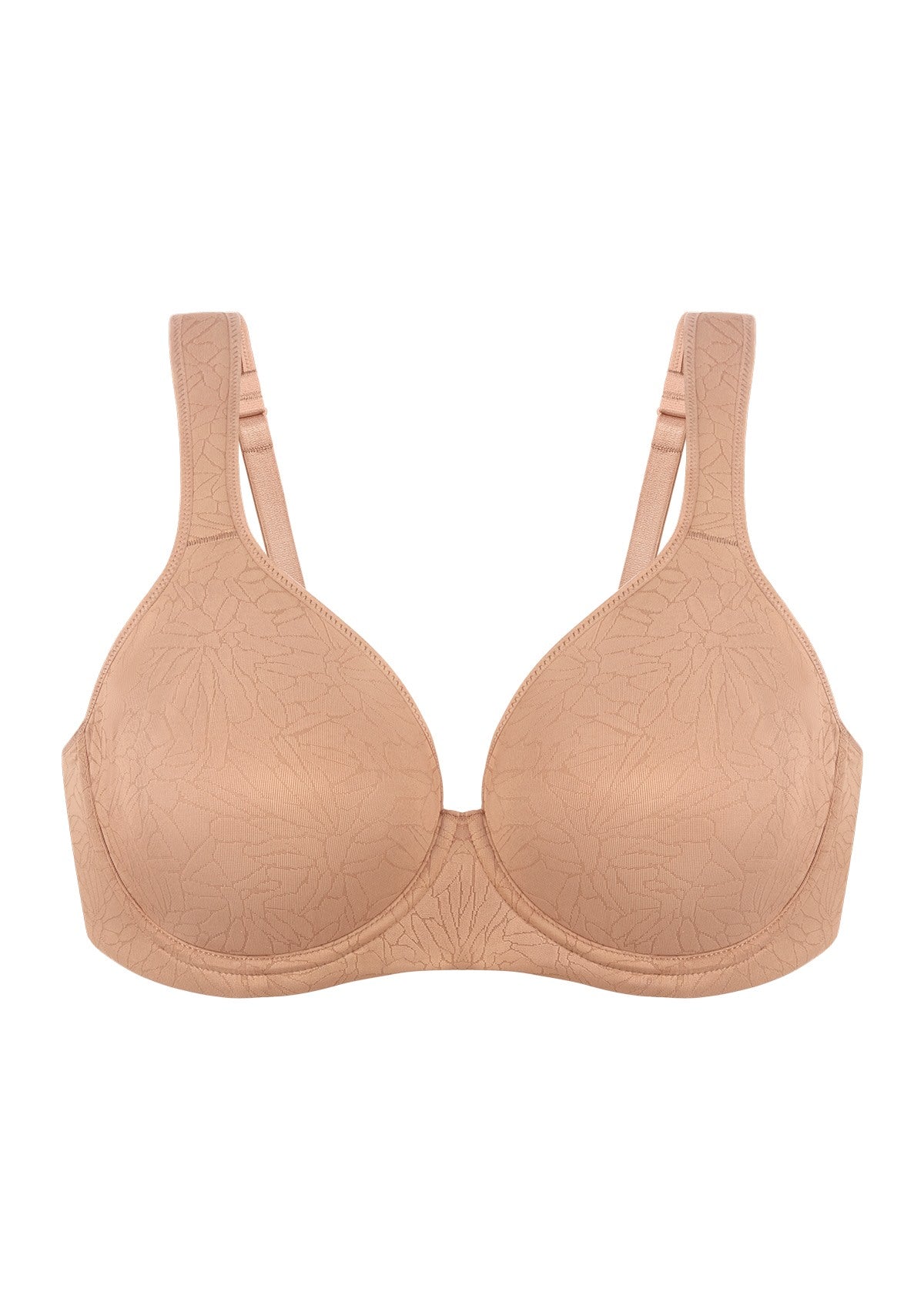 HSIA Joan Comfortzone Soft T-Shirt Full Coverage Unlined Unpadded Underwire Plus Size Minimizer Bra Everyday Bra - HSIA