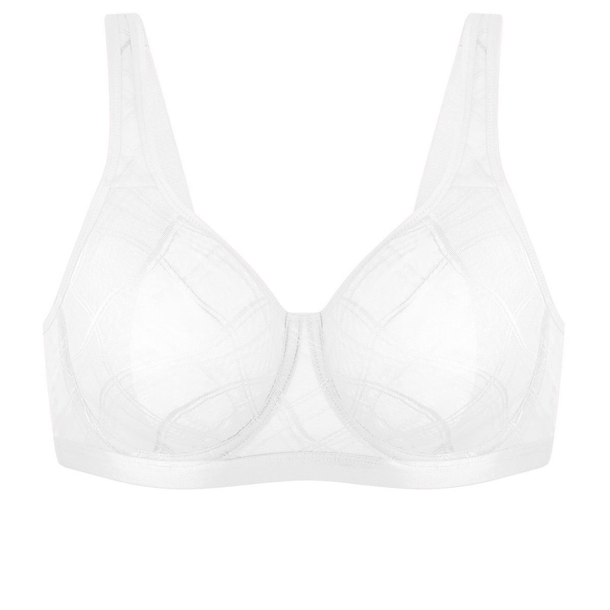 HSIA Skylark Breathable Lightweight Supportive Jacquard Mesh Wide Strap 3/4 Cup Comfort Bra