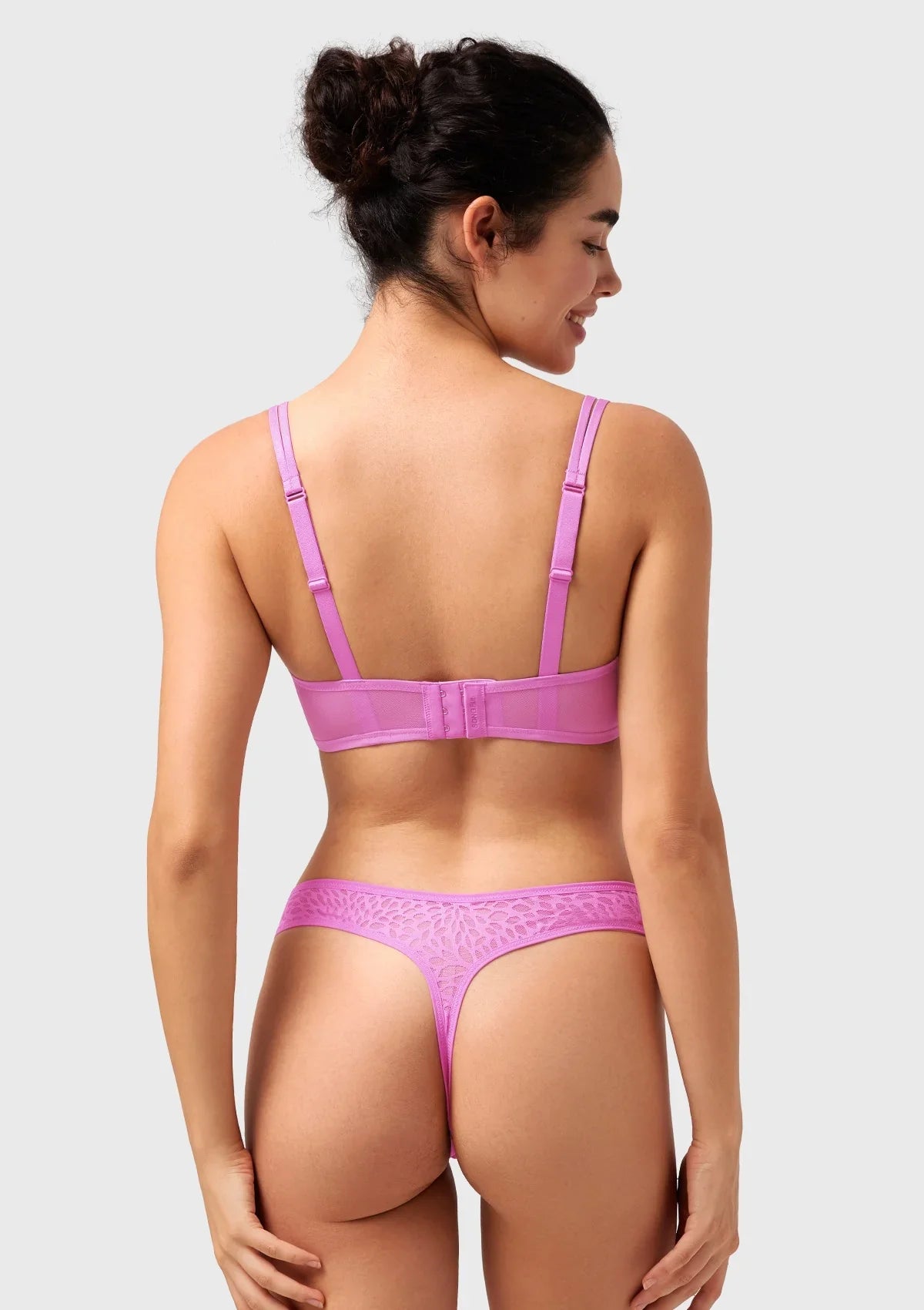 HSIA Vine Sexy Underwire Half-Cup Bra with Sheer Single-Layer Lace - HSIA