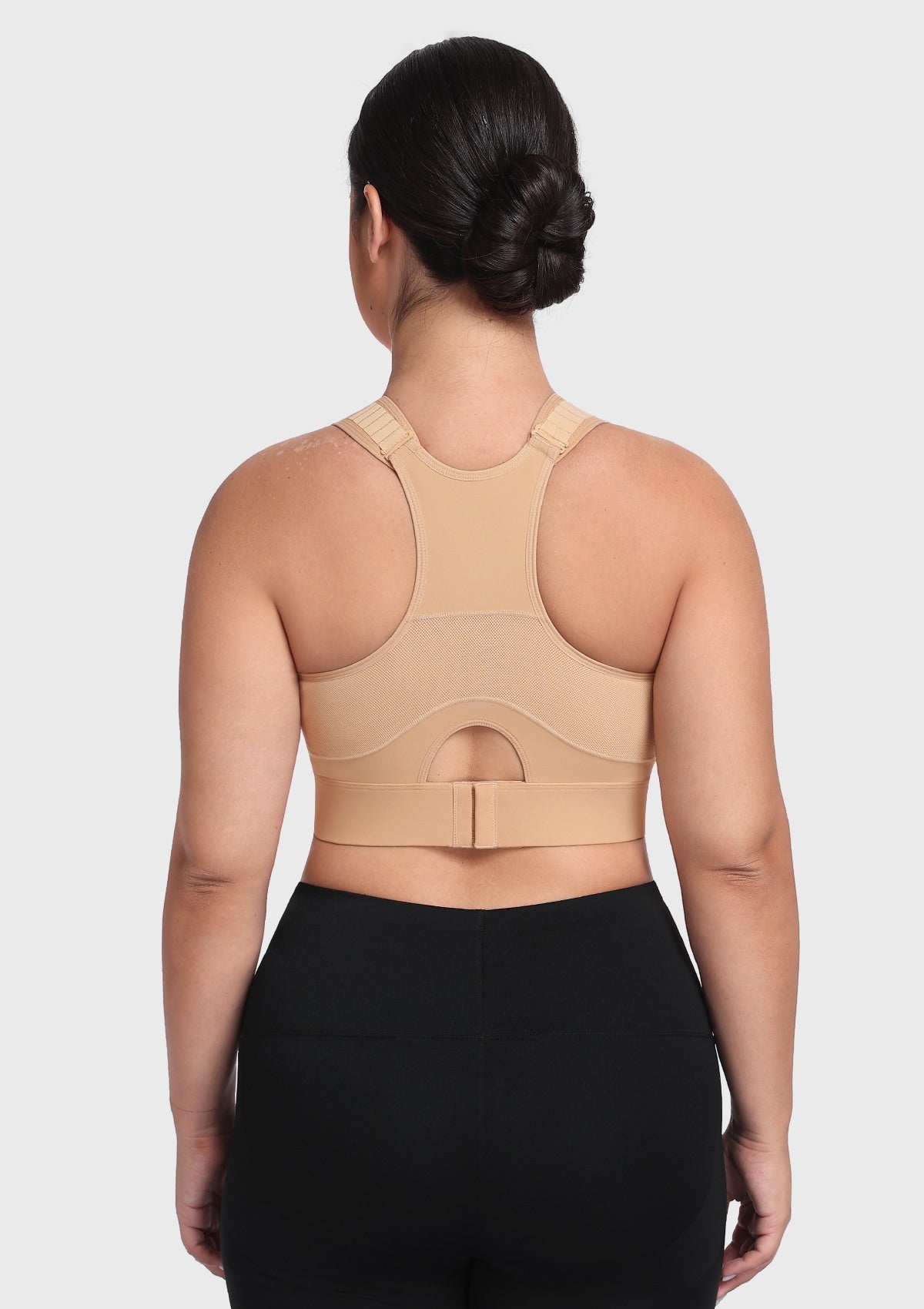 HSIA FlexCore High Impact Racerback Sports Bra Adjustable Support Full Coverage Fit - HSIA