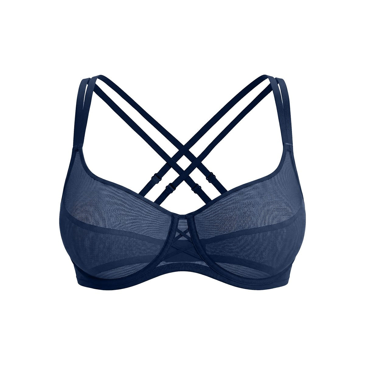 Lyra Sheer Mesh Multi-Way Unlined Balconette Bra