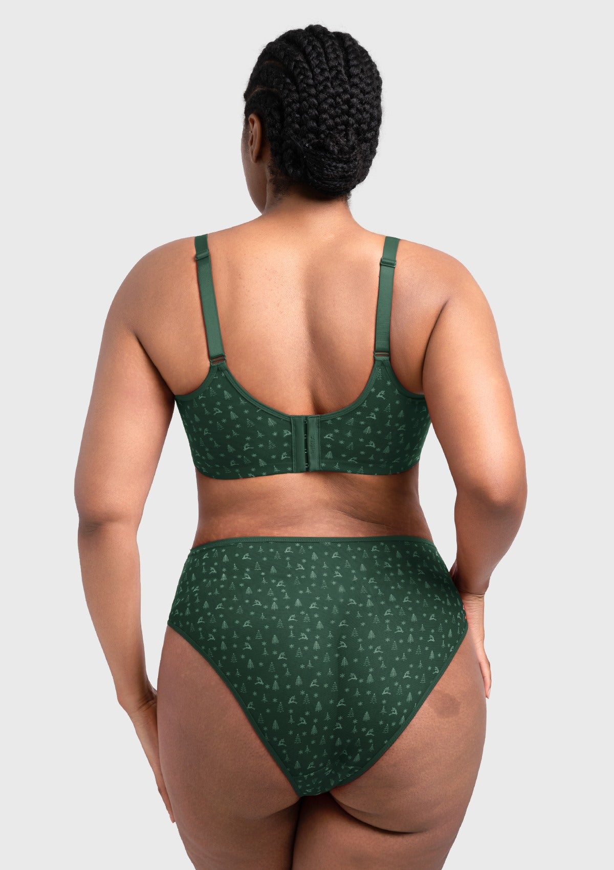 HSIA Christmas Holiday Edit Unlined Plus Size Non-padded Underwire Adjustable Straps Full Coverage Bra - HSIA