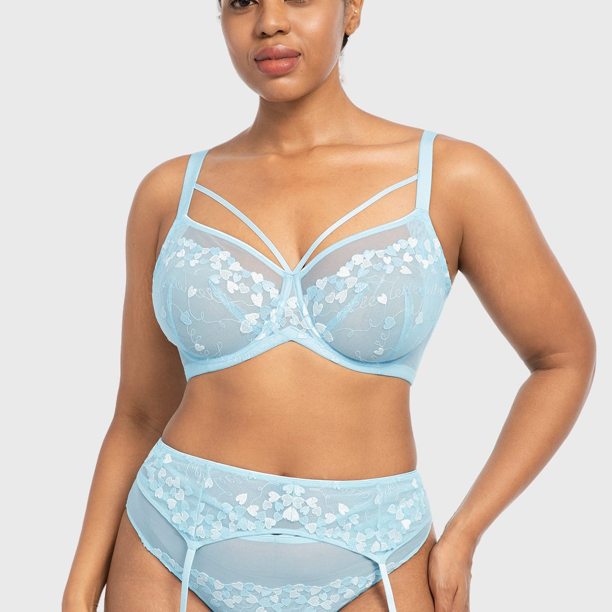HSIA Renna Holiday Edit Embroidery Pink Lace Underwire Bra