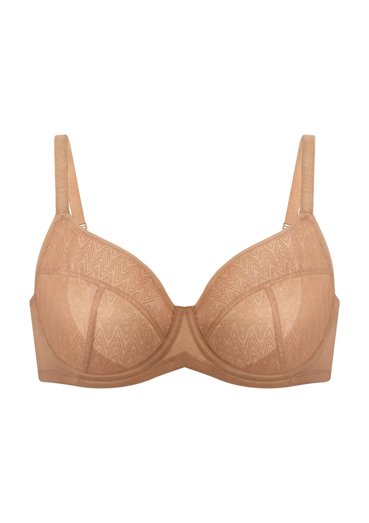 HSIA Willa Wave Plus Size Breathable Mesh Unlined Non-padded Full Coverage Underwire Bra - HSIA