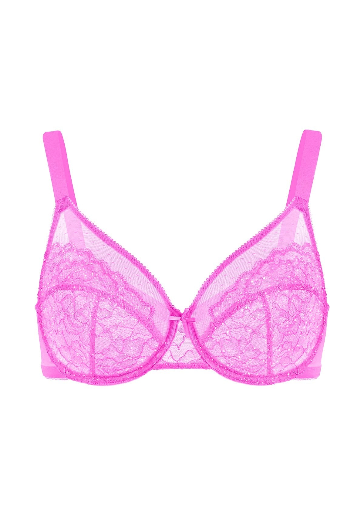 HSIA Enchante Unlined Floral Lace Underwire Plus Size Non-padded Full Coverage Bra - HSIA