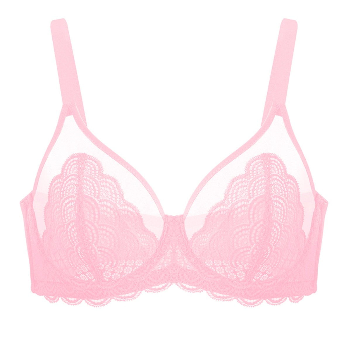 Mermaid Scales Red Unlined Bra
