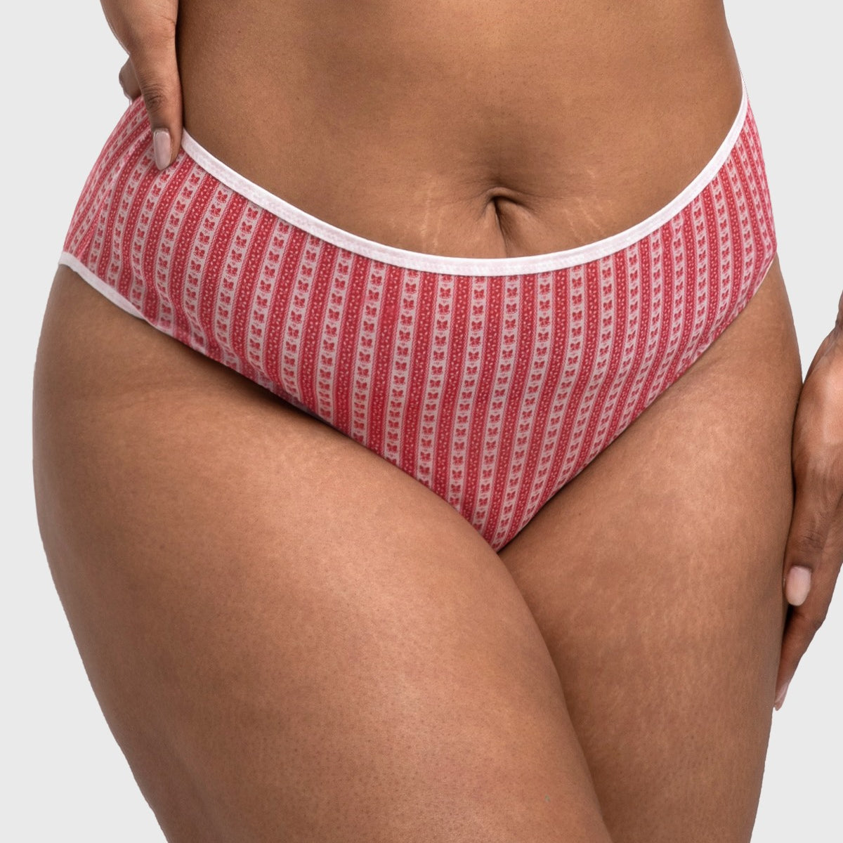 HSIA Christmas Holiday Edit Printed Mesh Panty Breathable Soft Full Coverage Comfort Fit - HSIA