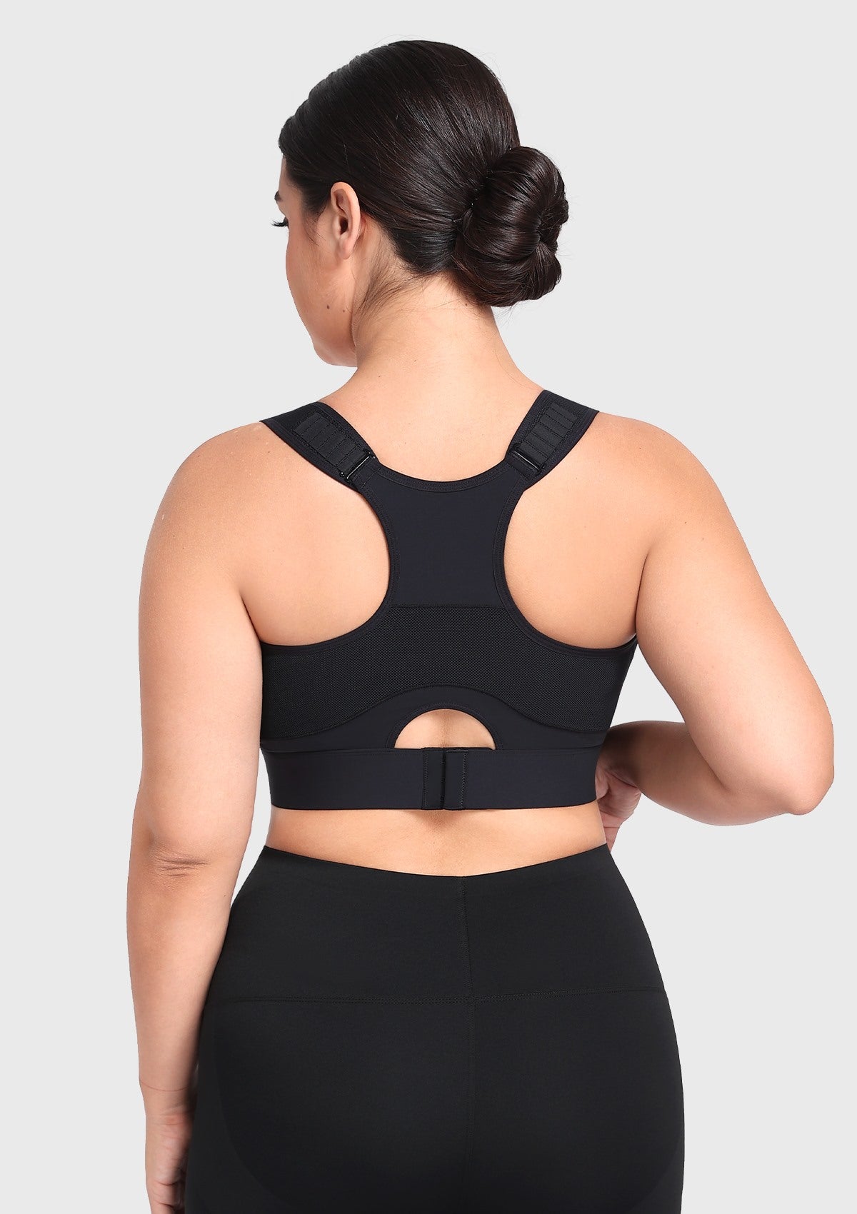 HSIA FlexCore High Impact Racerback Sports Bra Adjustable Support Full Coverage Fit - HSIA