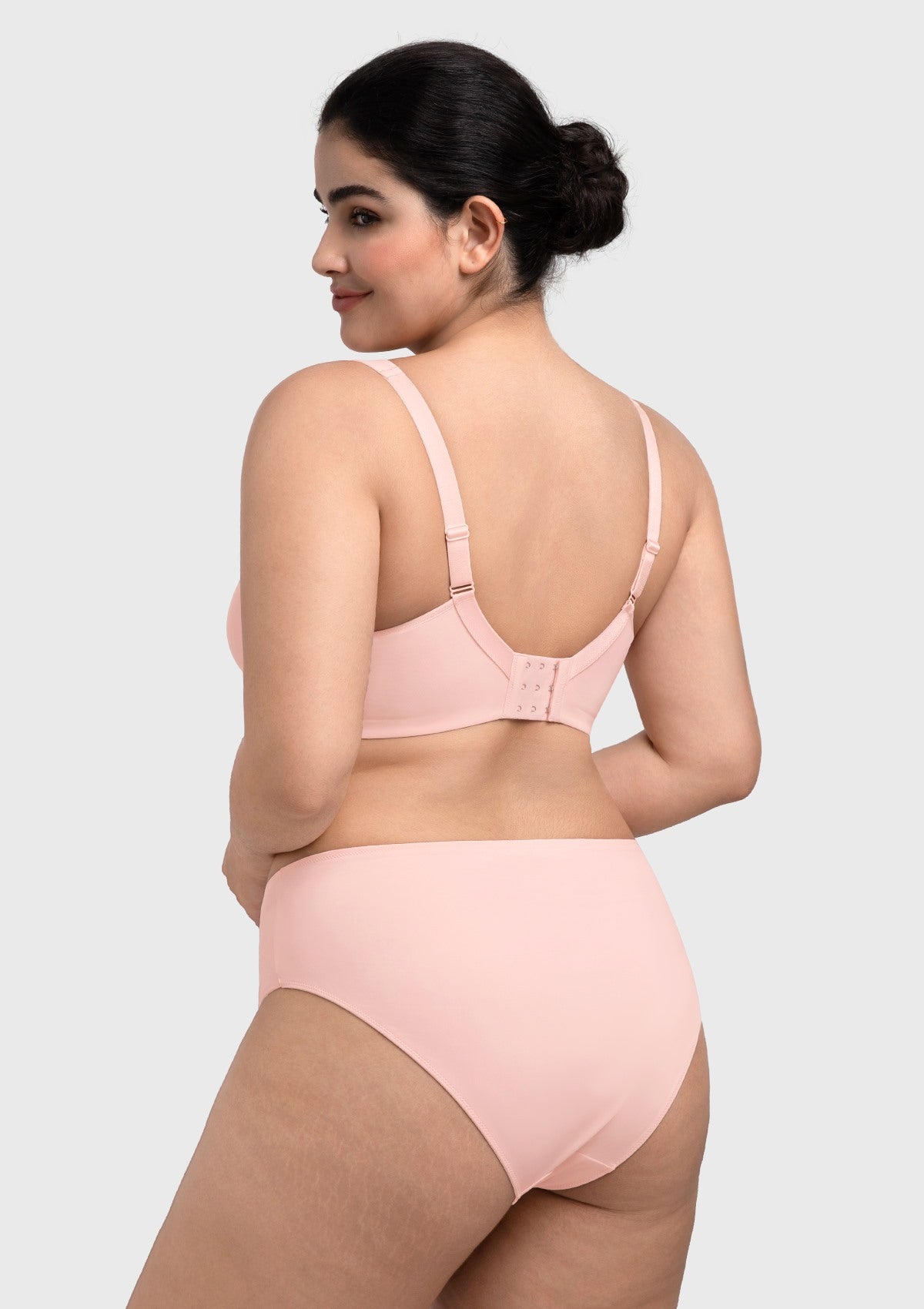 (Cardi B recommends)Joan Ultimate Soft T-shirt Unlined Minimizer Pink Bra - HSIA