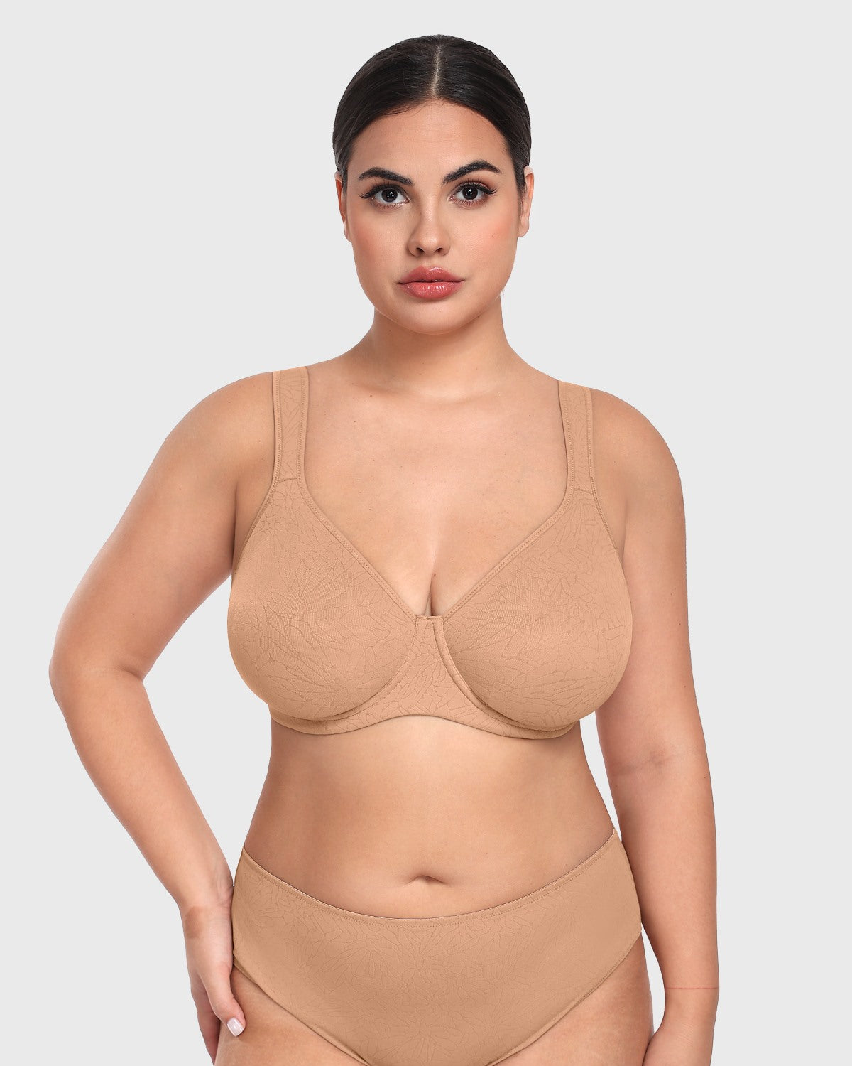 HSIA Joan Comfortzone Soft T-Shirt Full Coverage Unlined Unpadded Underwire Plus Size Minimizer Bra Everyday Bra - HSIA