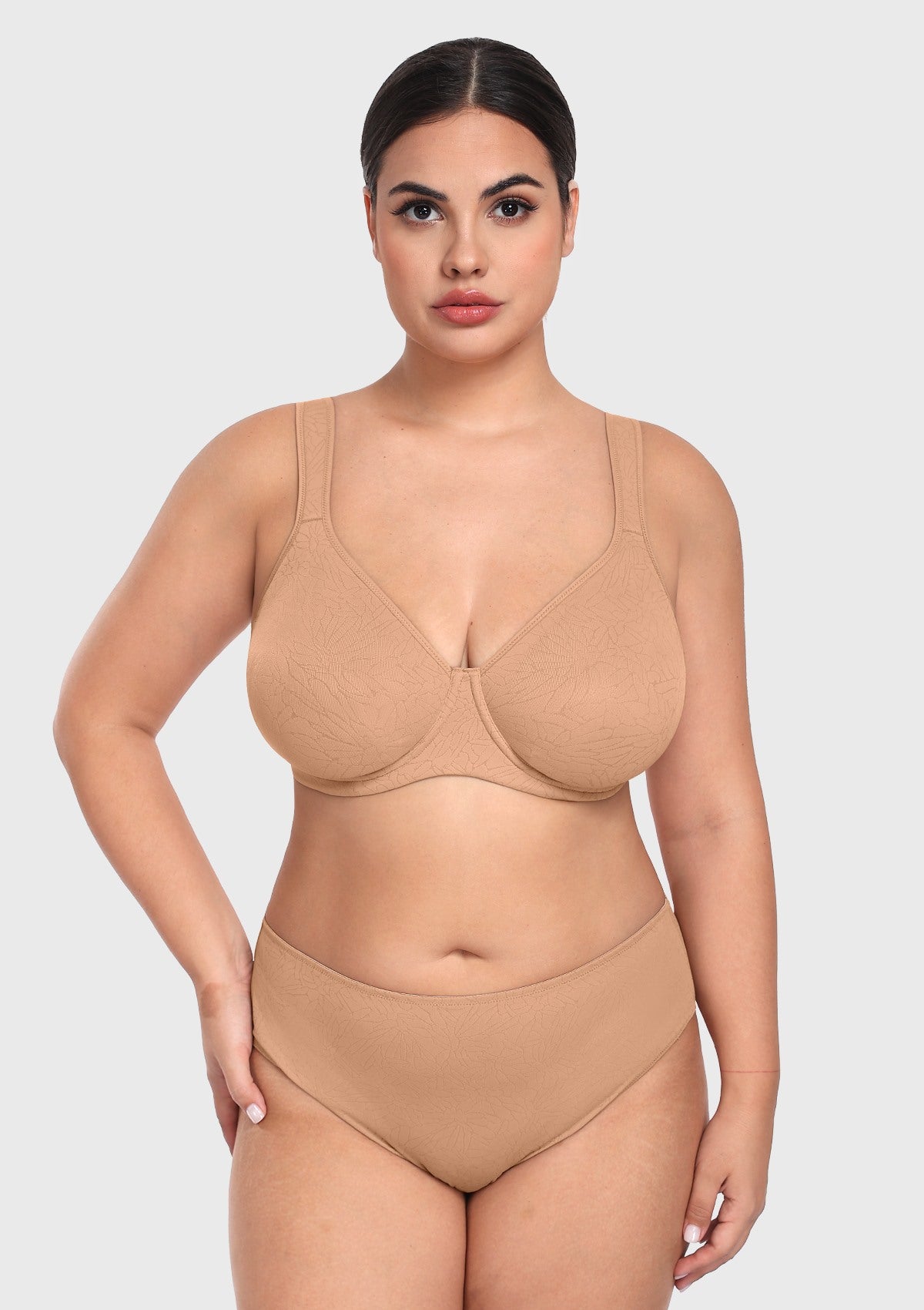 HSIA Joan Comfortzone Soft T-Shirt Full Coverage Unlined Unpadded Underwire Plus Size Minimizer Bra Everyday Bra - HSIA