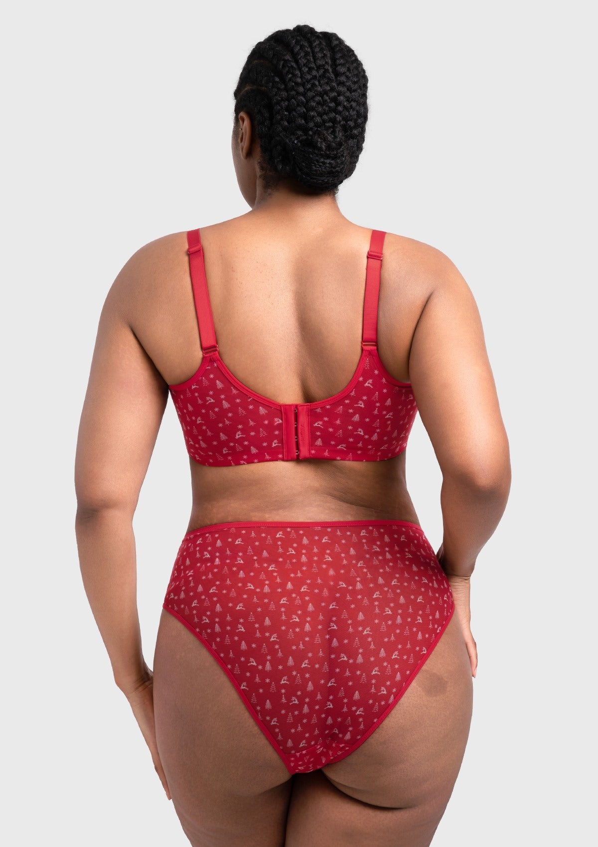 HSIA Christmas Holiday Edit Unlined Plus Size Non-padded Underwire Adjustable Straps Full Coverage Bra - HSIA