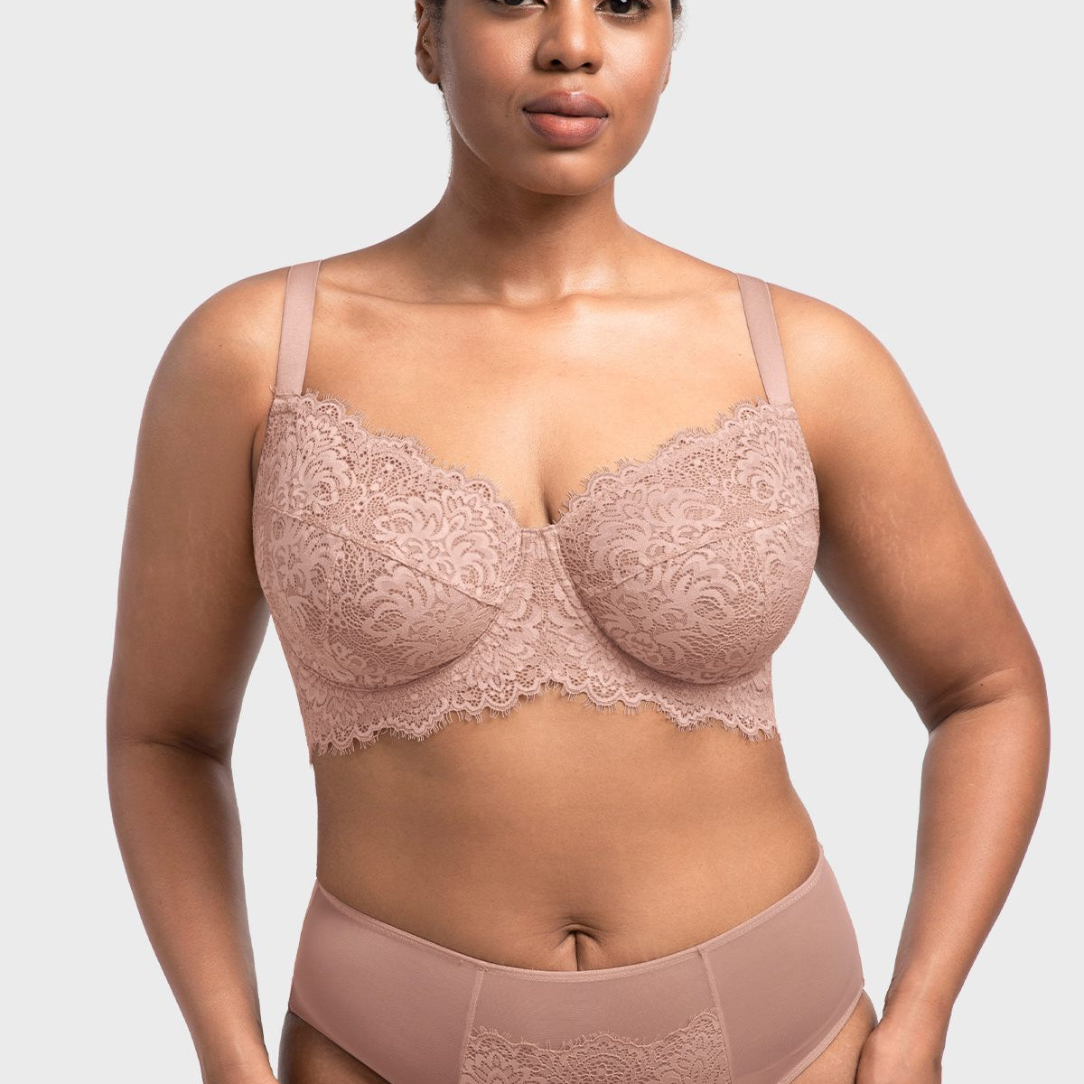 HSIA Horizon Blue Sunflower Underwire Lace Bra