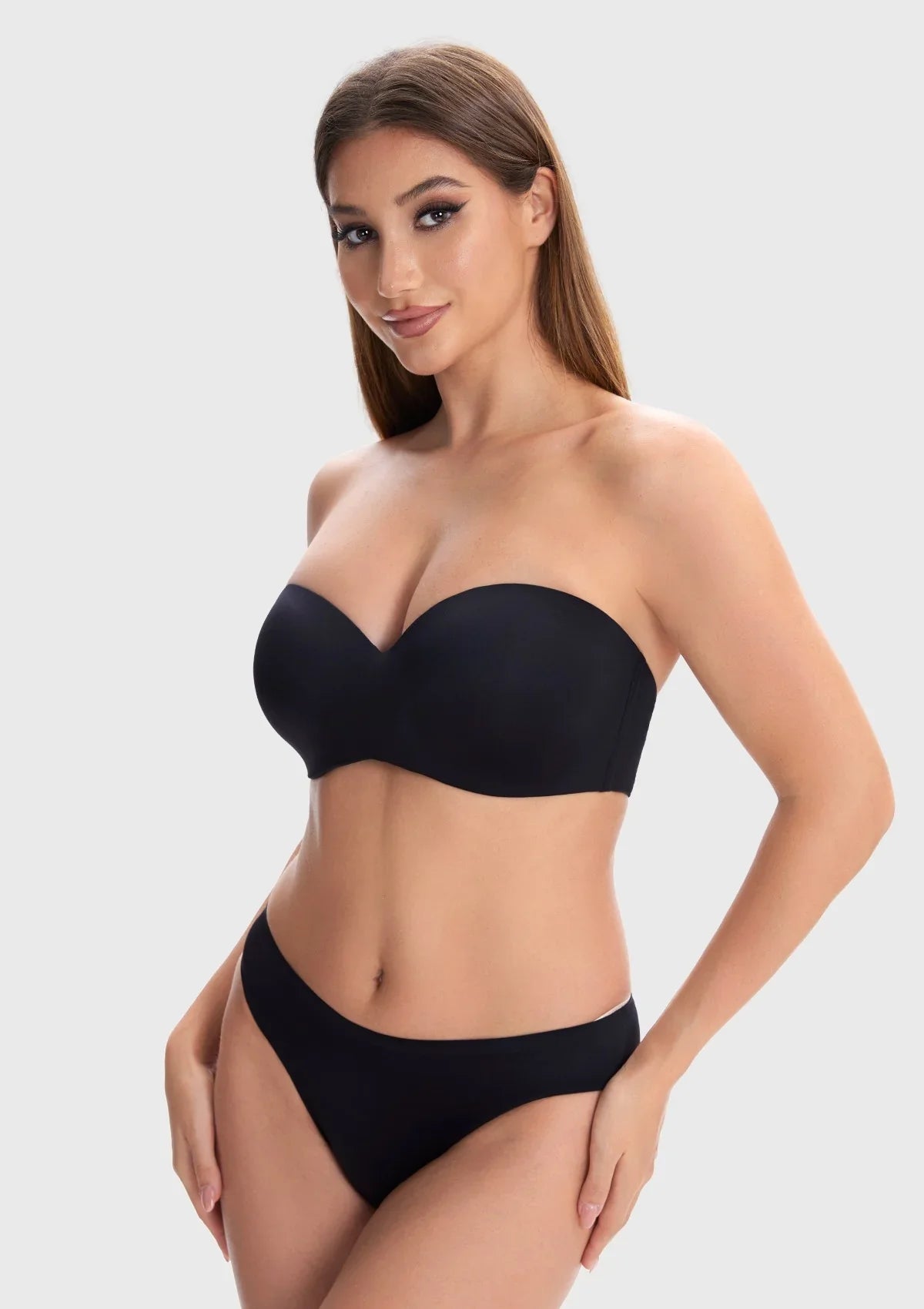 Breya Silicone-Free Seamless Push Up Strapless Bra - HSIA