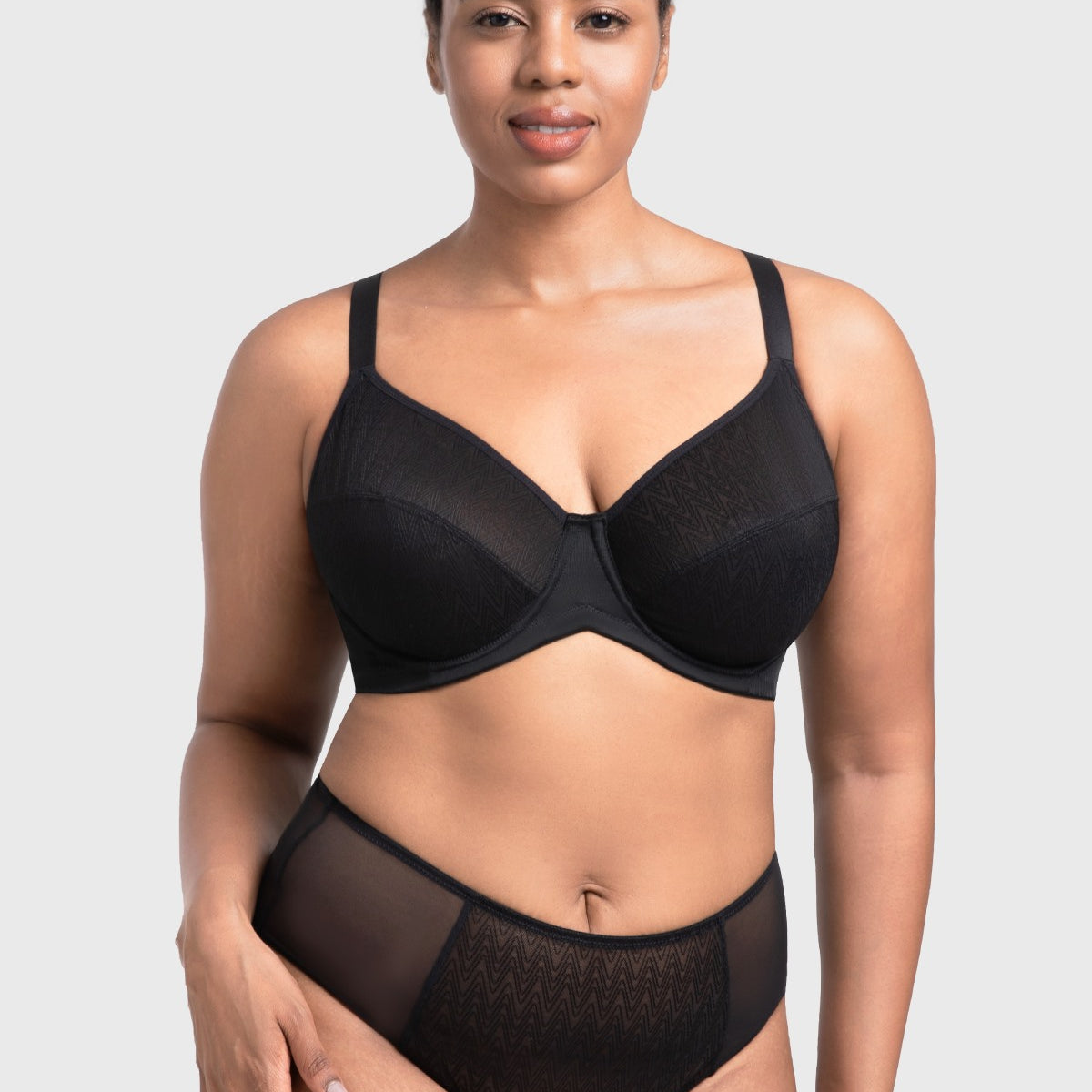 HSIA Willa Wave Plus Size Breathable Mesh Unlined Non-padded Full Coverage Underwire Bra - HSIA