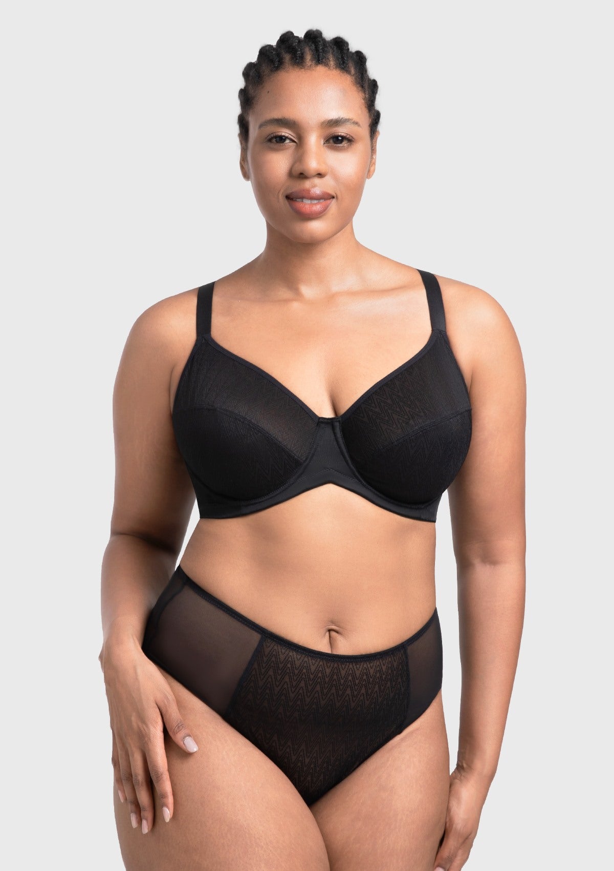 HSIA Willa Wave Plus Size Breathable Mesh Unlined Non-padded Full Coverage Underwire Bra - HSIA