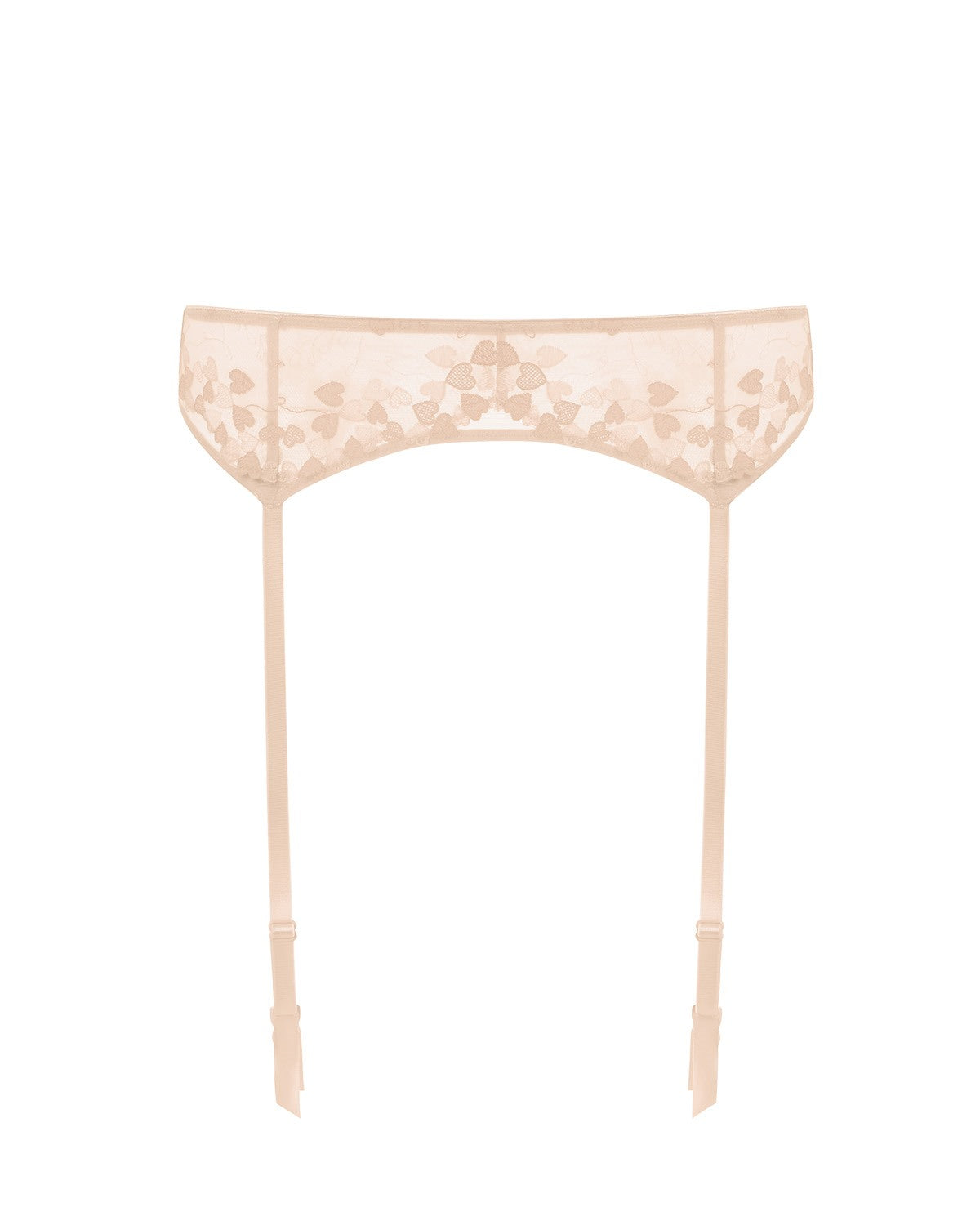HSIA Renna Holiday Edit Embroidered Pink Garter Belt - HSIA