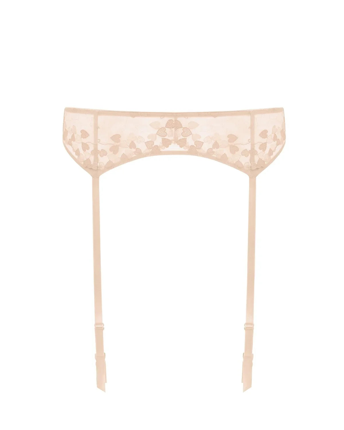 HSIA Renna Holiday Edit Embroidered Pink Garter Belt - HSIA