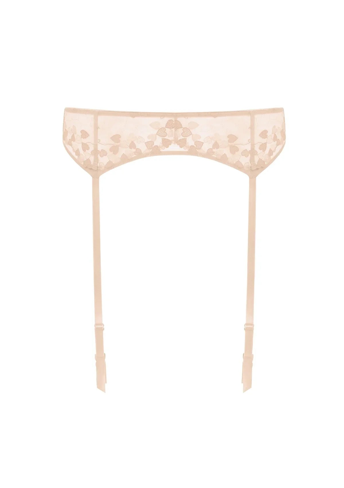 HSIA Renna Holiday Edit Embroidered Pink Garter Belt - HSIA
