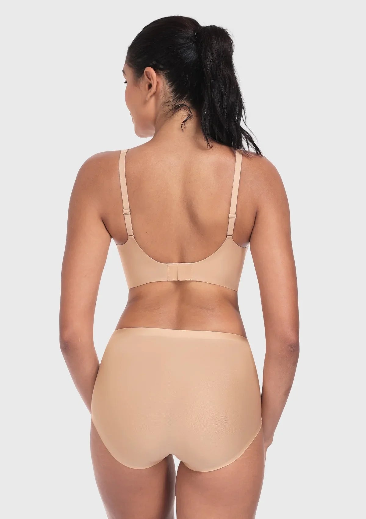 Deep V Seamless Bra Wireless Lift Breathable Perforated Foam Cups - HSIA