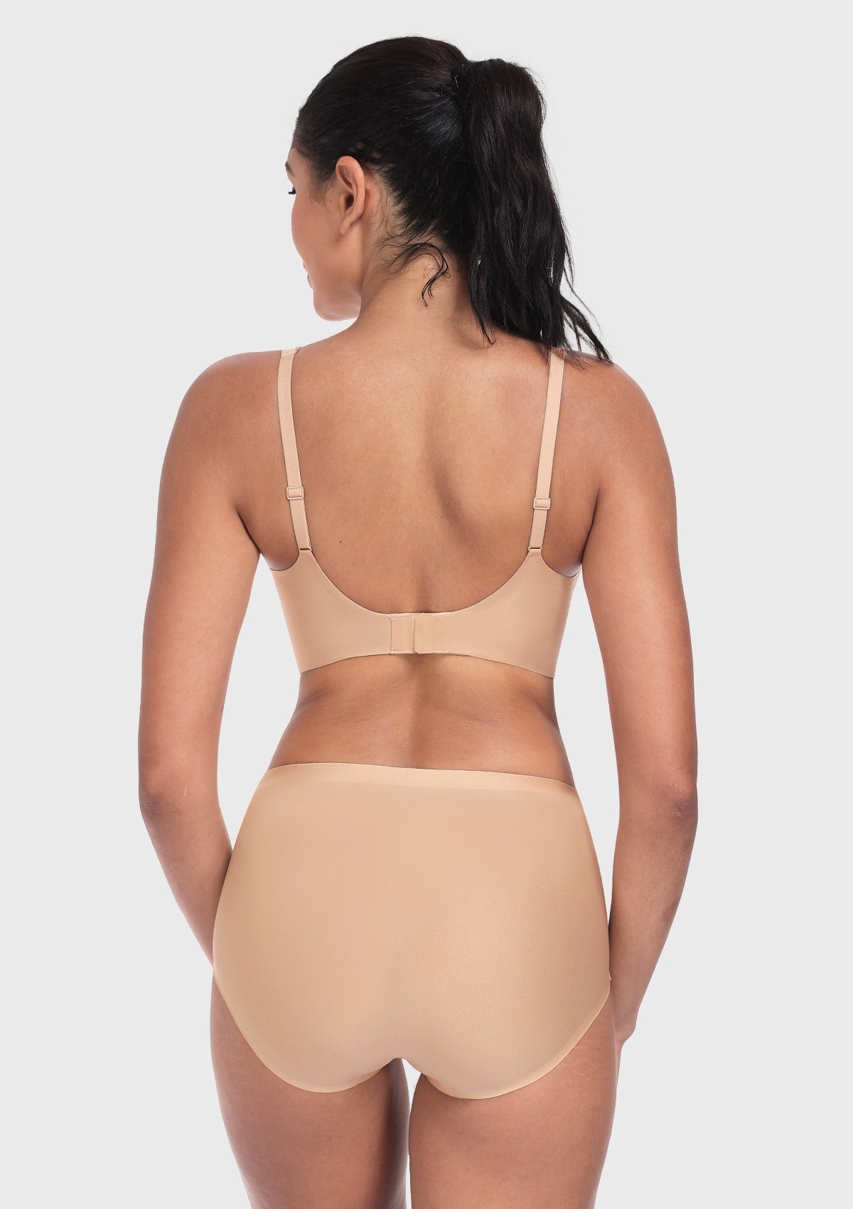 Deep V Seamless Bra Wireless Lift Breathable Perforated Foam Cups - HSIA