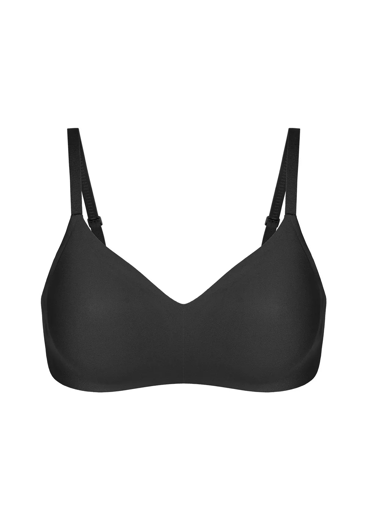 HSIA V-Neck Wireless Bra Breathable Mesh Lining Jelly Gel Lifting Support T-shirt Push Up Bralettes Plunge Seamless - HSIA