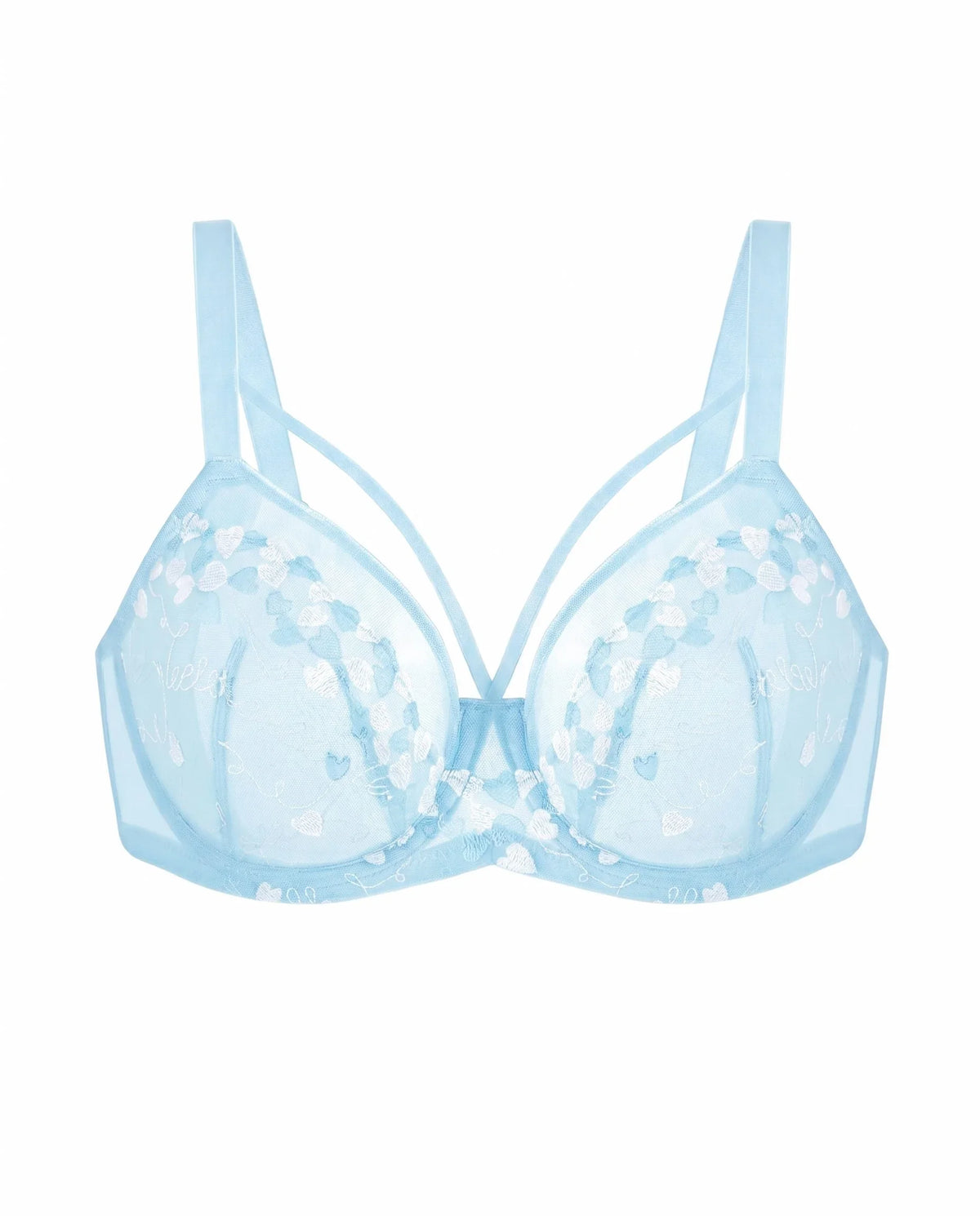 HSIA Renna Holiday Edit Embroidery Pink Lace Underwire Bra - HSIA
