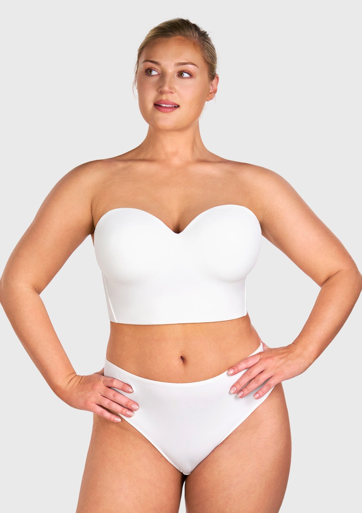 HSIA Longline Strapless Underwire Full Coverage Corset Bra - HSIA