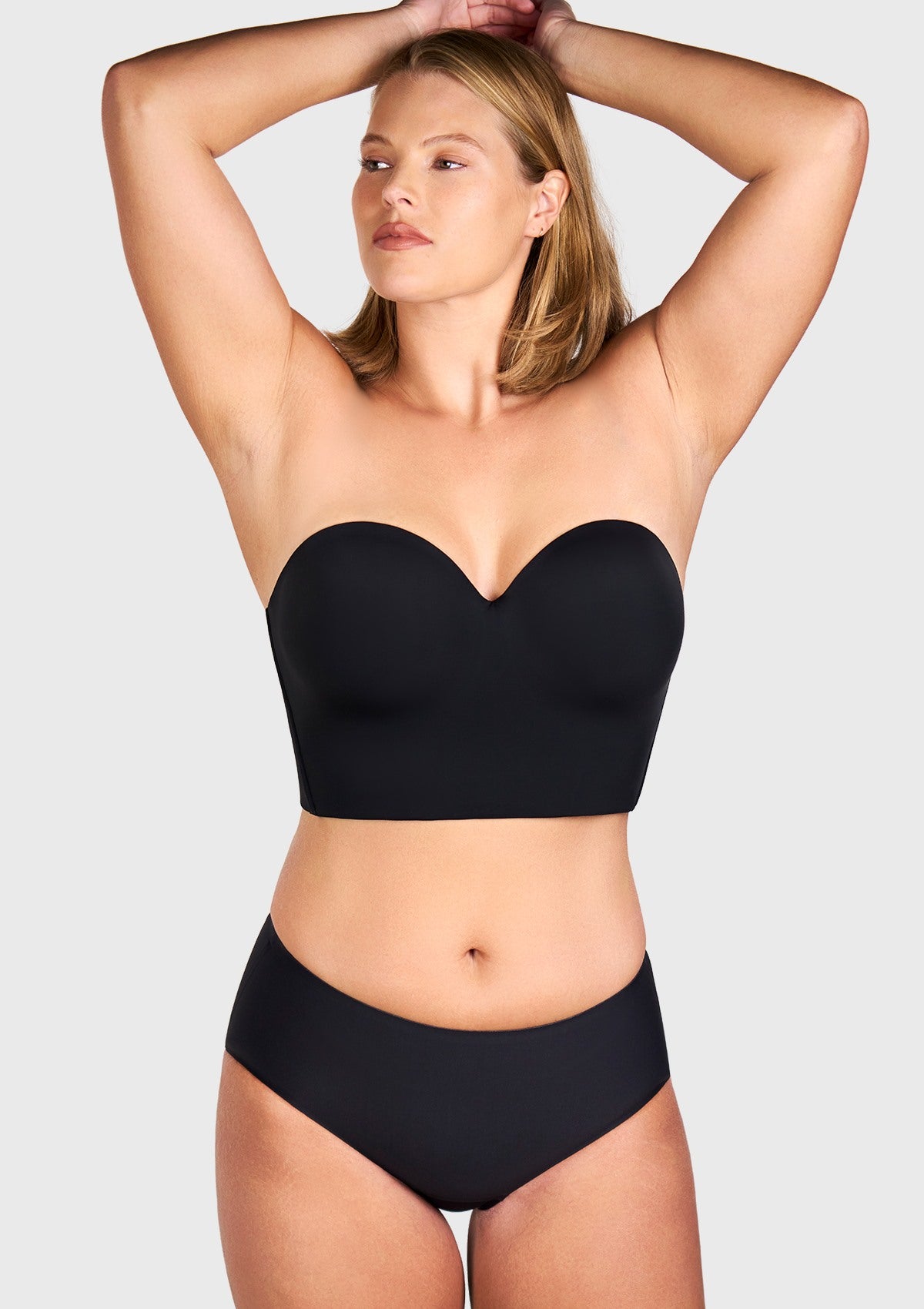 HSIA Longline Strapless Underwire Full Coverage Corset Bra - HSIA