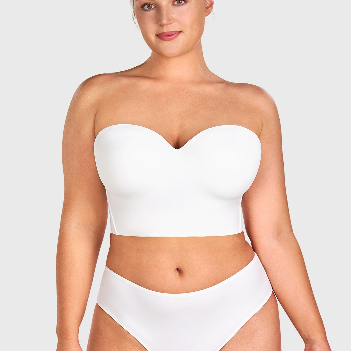 HSIA Longline Strapless Underwire Full Coverage Corset Bra - HSIA
