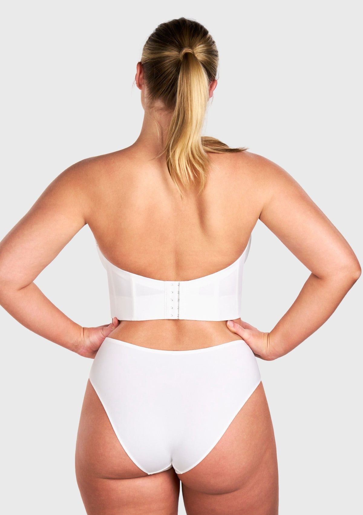 HSIA Longline Strapless Underwire Full Coverage Corset Bra - HSIA