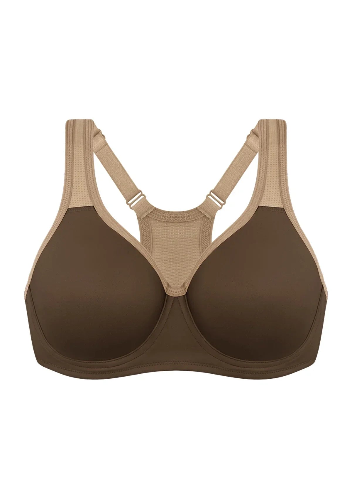 ComfyArc Unlined Outside Underwire Racerback Sports Bra - HSIA