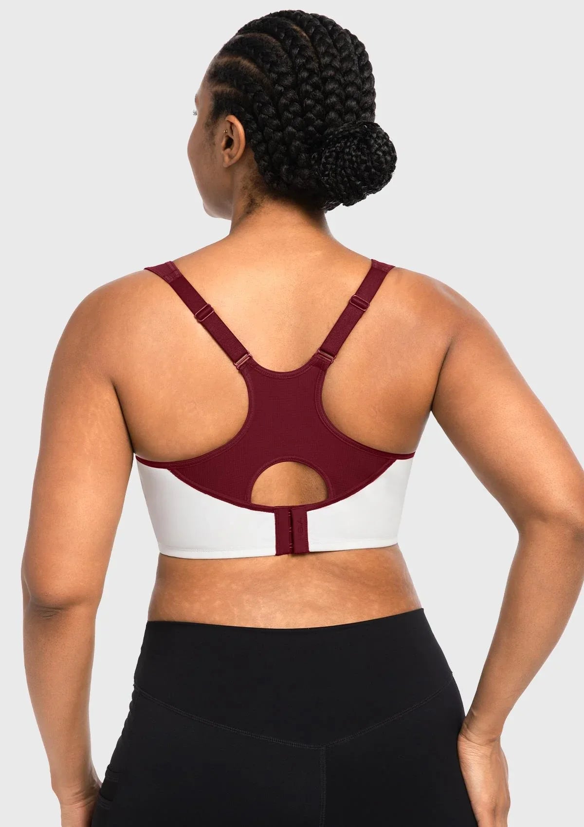 ComfyArc Unlined Outside Underwire Racerback Sports Bra - HSIA