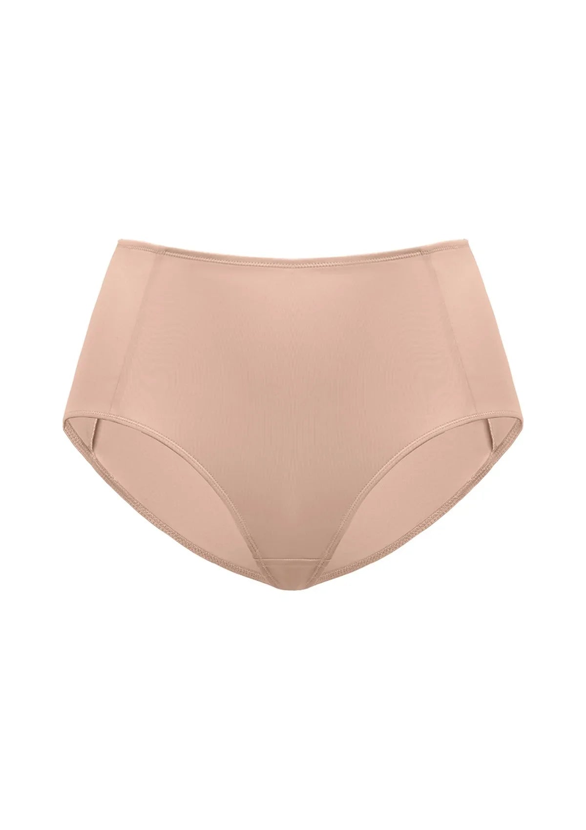 White background product shot of the Rosy Blush HSIA CoolComfort seamless panty, showcasing the flawless no-show finish and breathable 100% cotton gusset.
