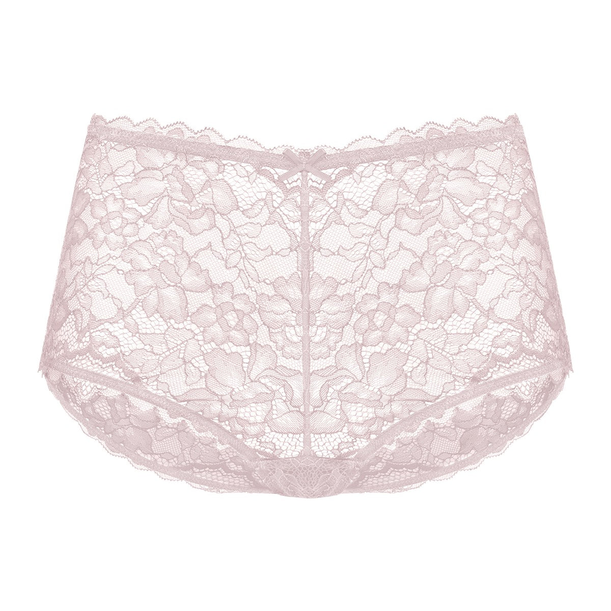 3D product image of the HSIA dark pink lace boyshort underwear, perfectly combining full back coverage with everyday comfort.