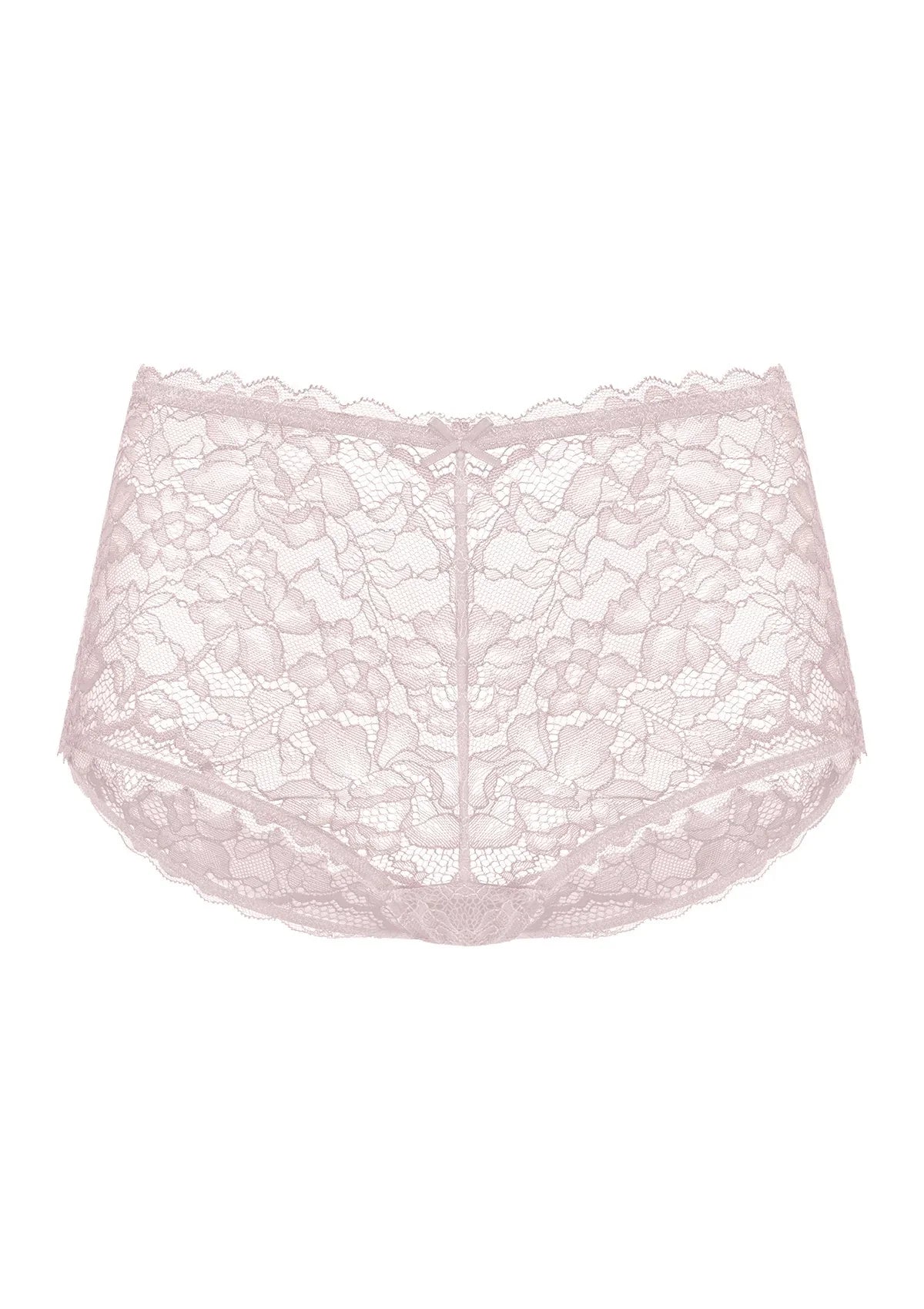 3D product image of the HSIA dark pink lace boyshort underwear, perfectly combining full back coverage with everyday comfort.